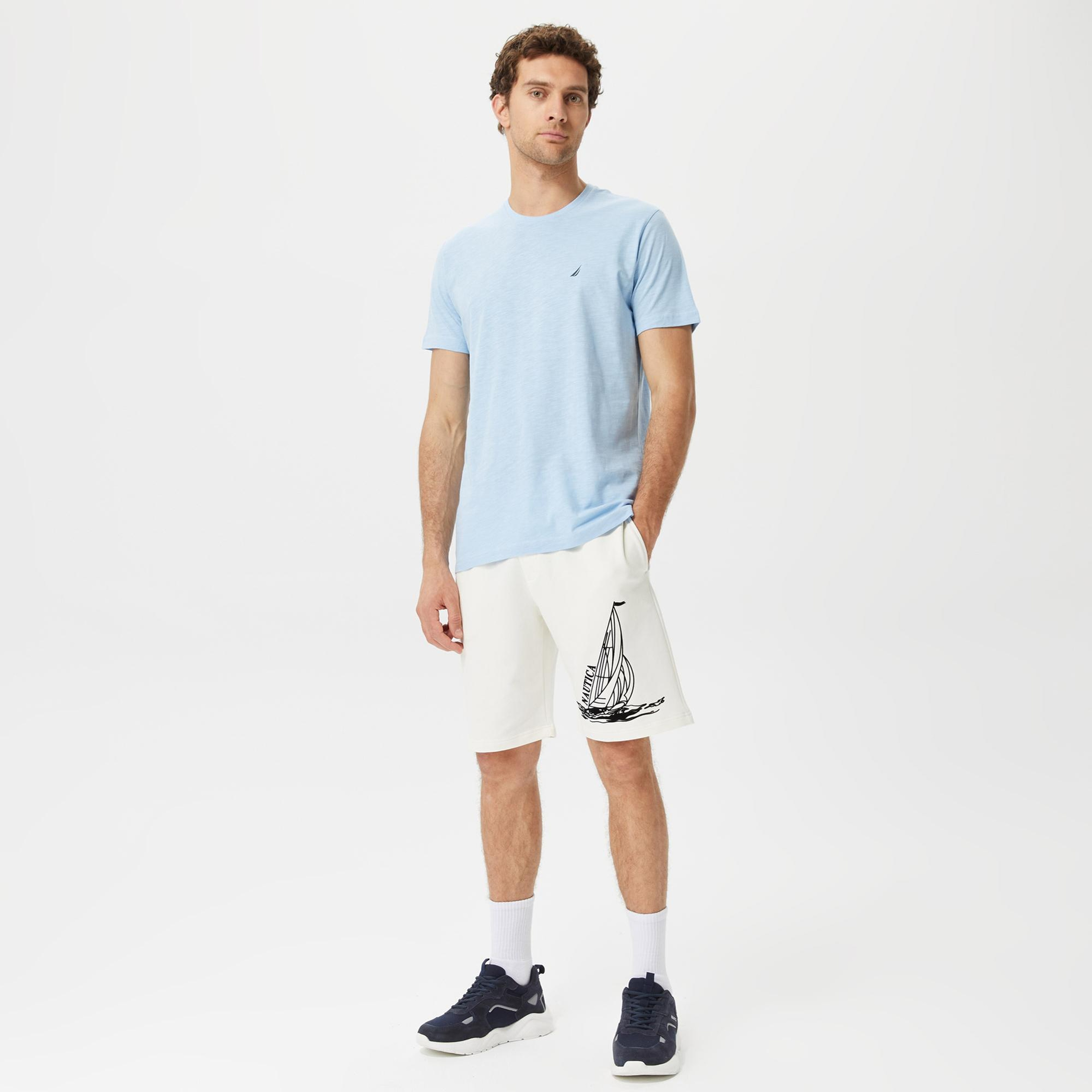 Nautica Erkek Mavi Standart Fit T-Shirt