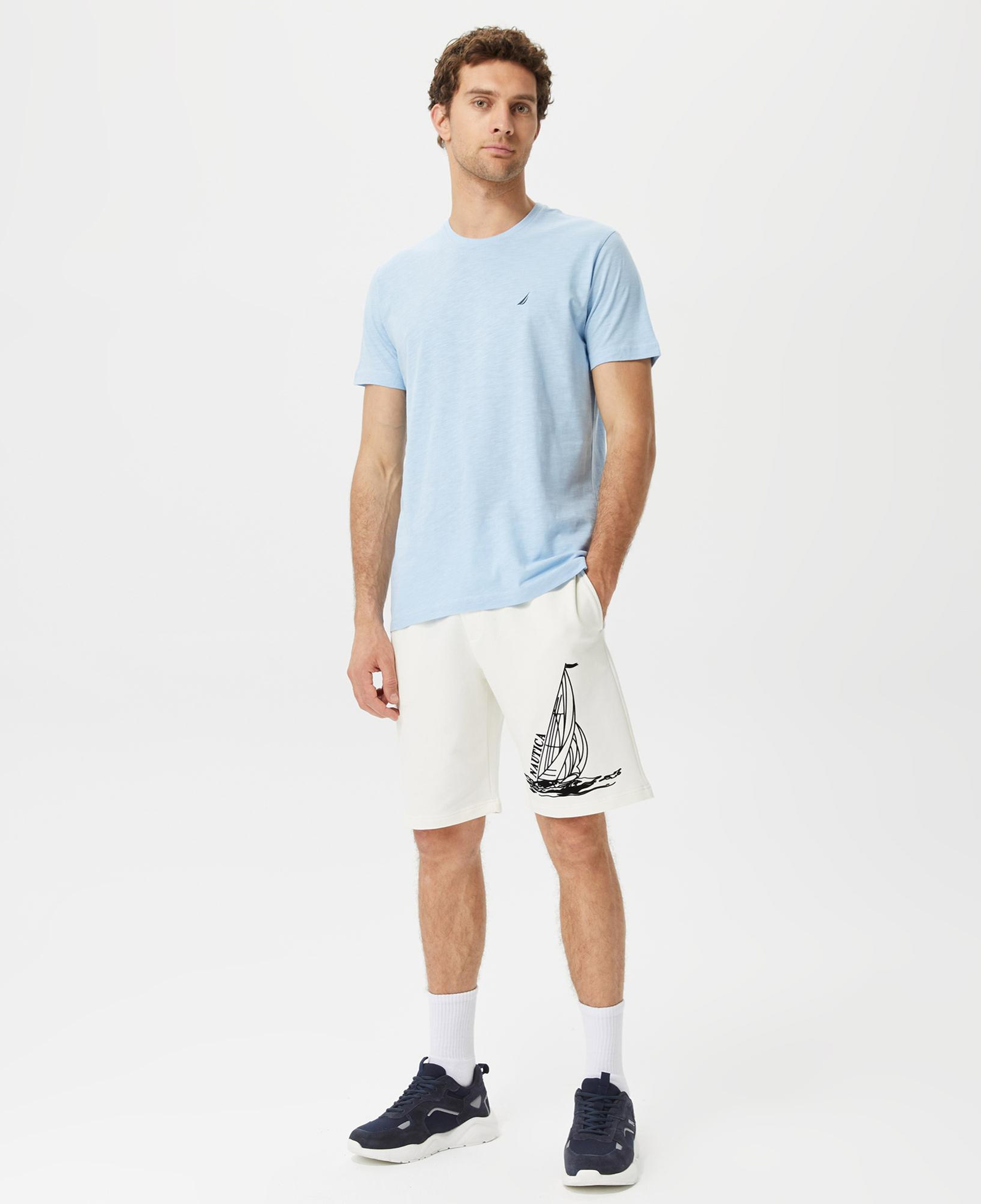 Nautica Erkek Mavi Standart Fit T-Shirt