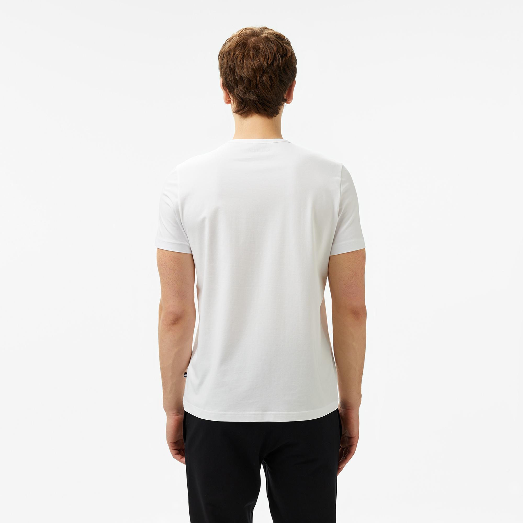 Nautica Erkek Beyaz Regular Fit T-Shirt