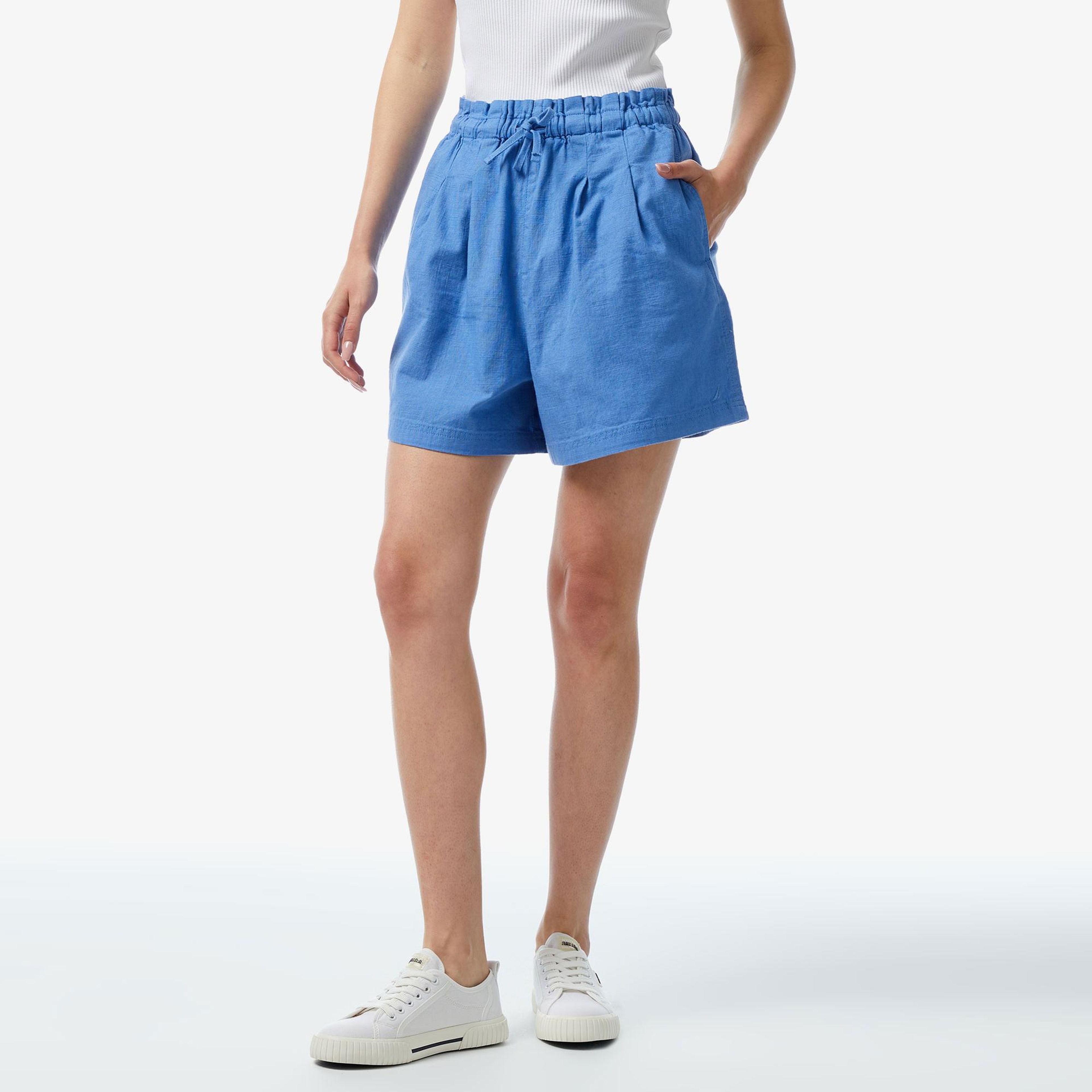 Nautica Kadın Mavi Relaxed Fit Şort