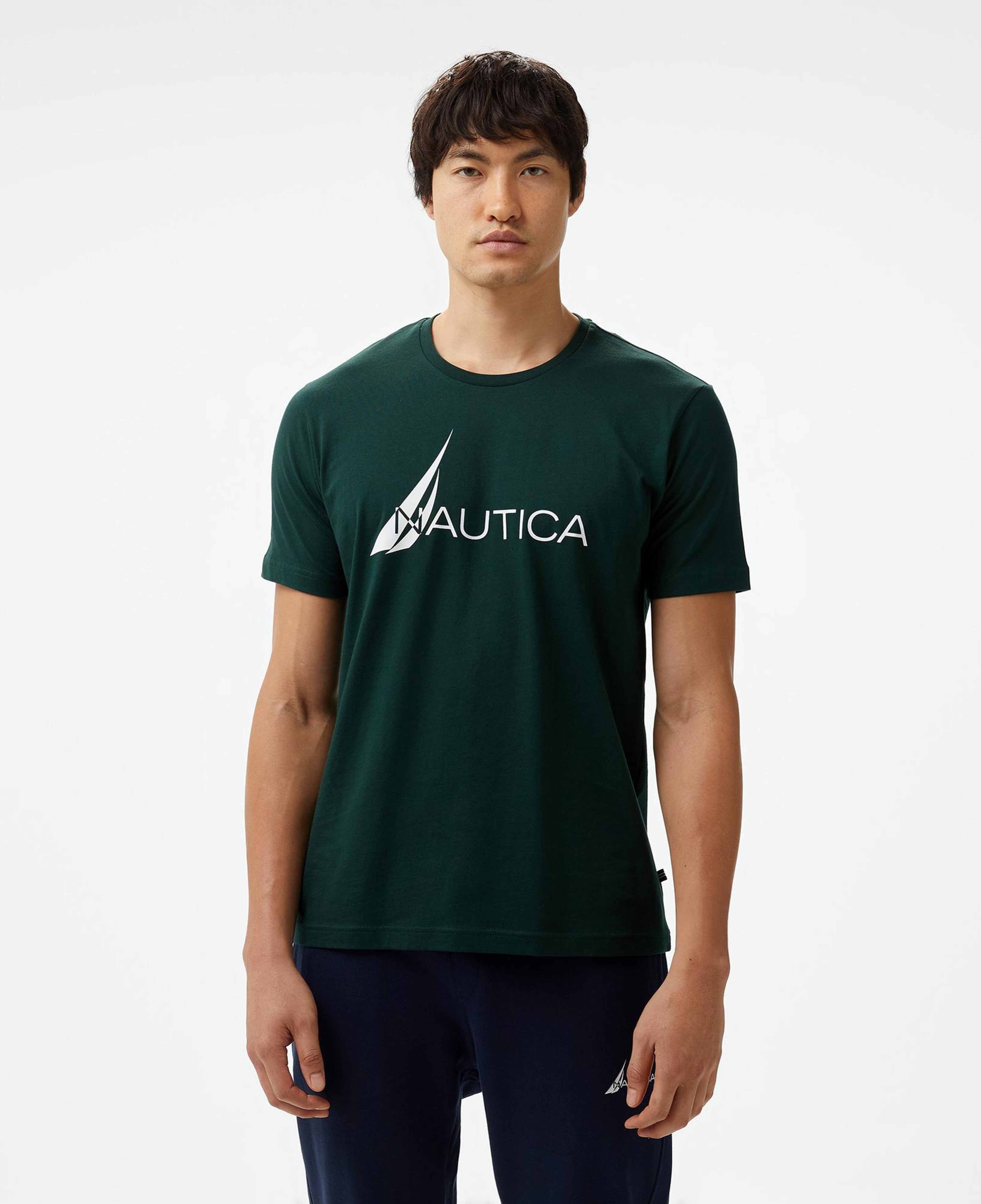 Nautica Erkek Yeşil Standart Fit T-Shirt