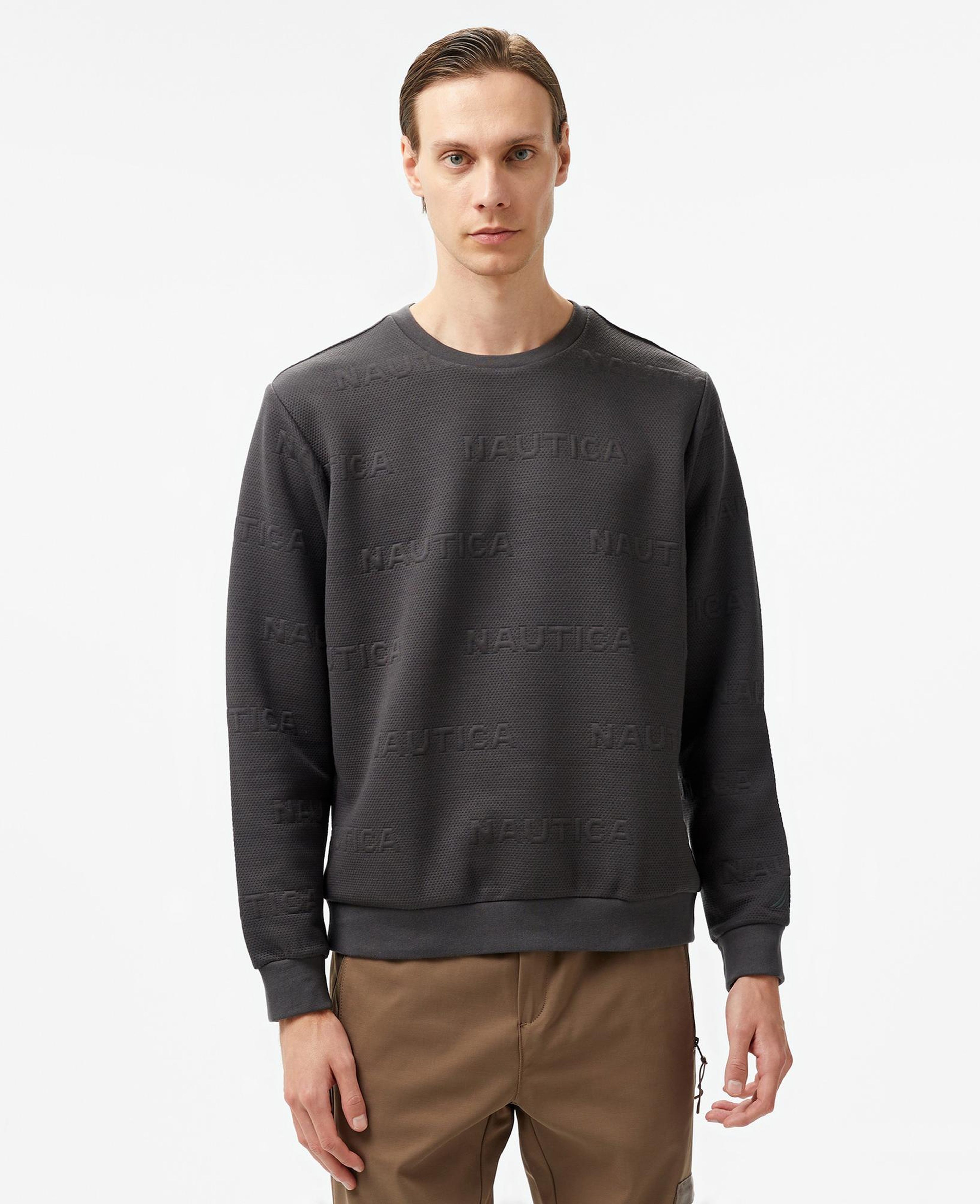 Nautica Erkek Gri Regular Fit Sweatshirt