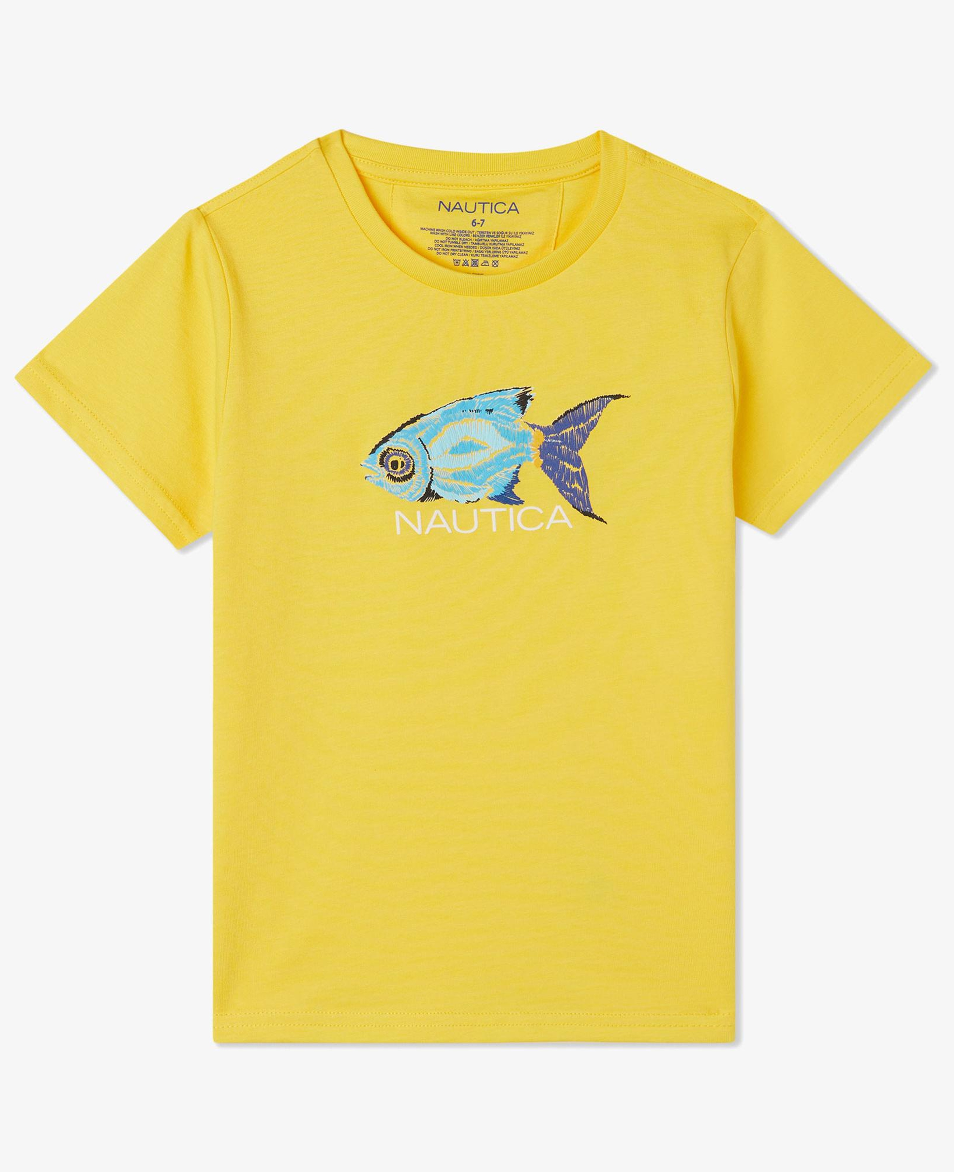 Nautica Erkek Çocuk Sarı Standart Fit T-Shirt