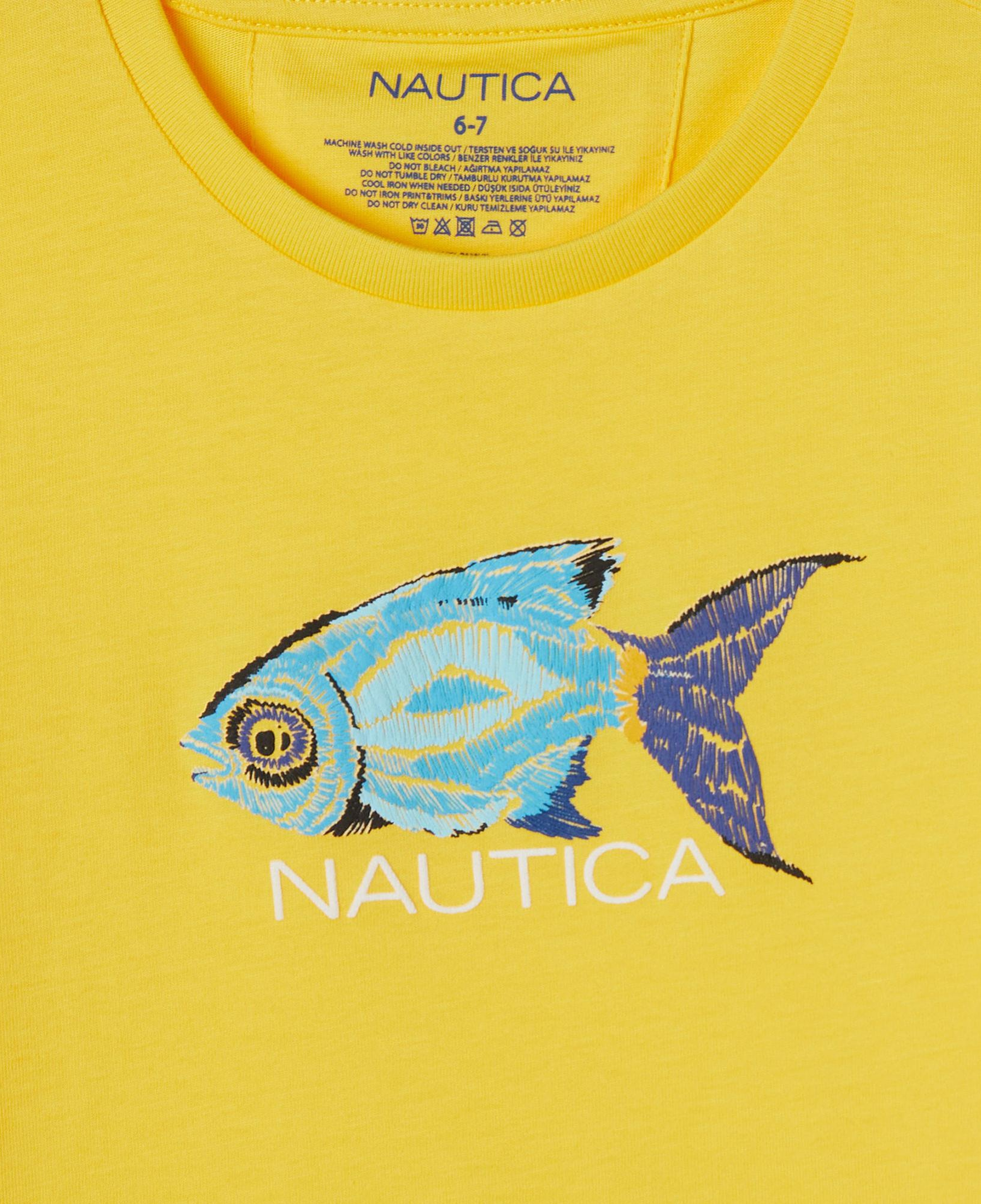 Nautica Erkek Çocuk Sarı Standart Fit T-Shirt