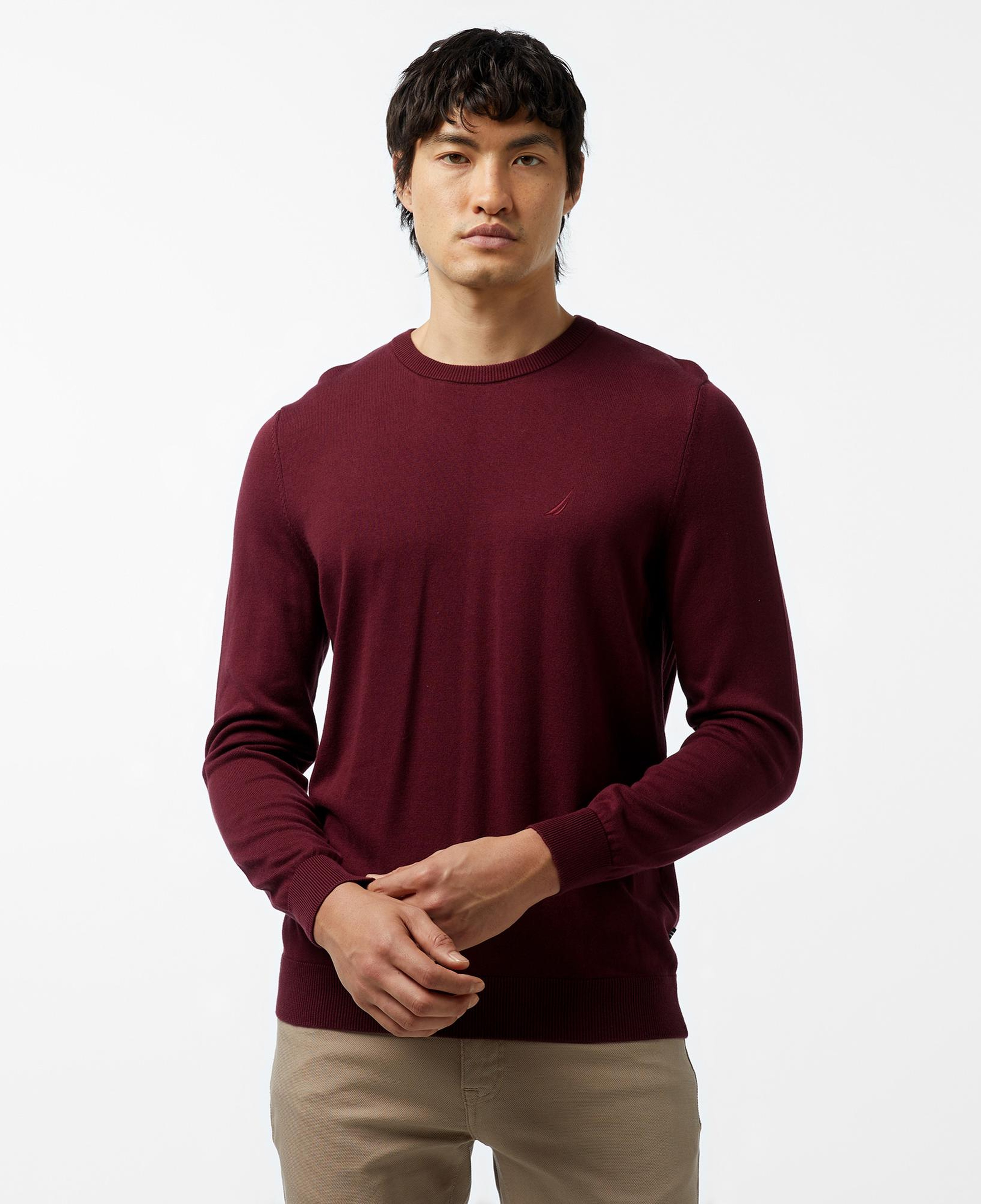Nautica Erkek Bordo Regular Fit Kazak