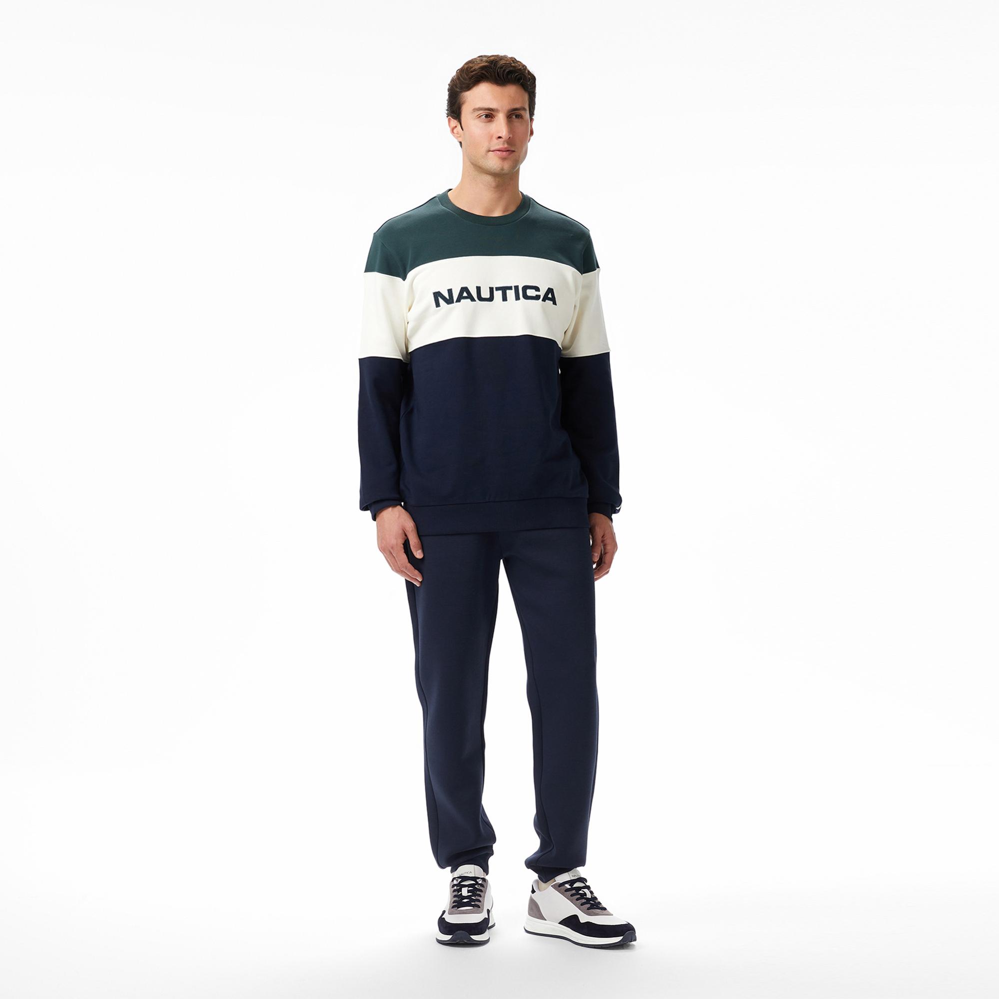 Nautica Erkek Yeşil Classic Fit Sweatshirt