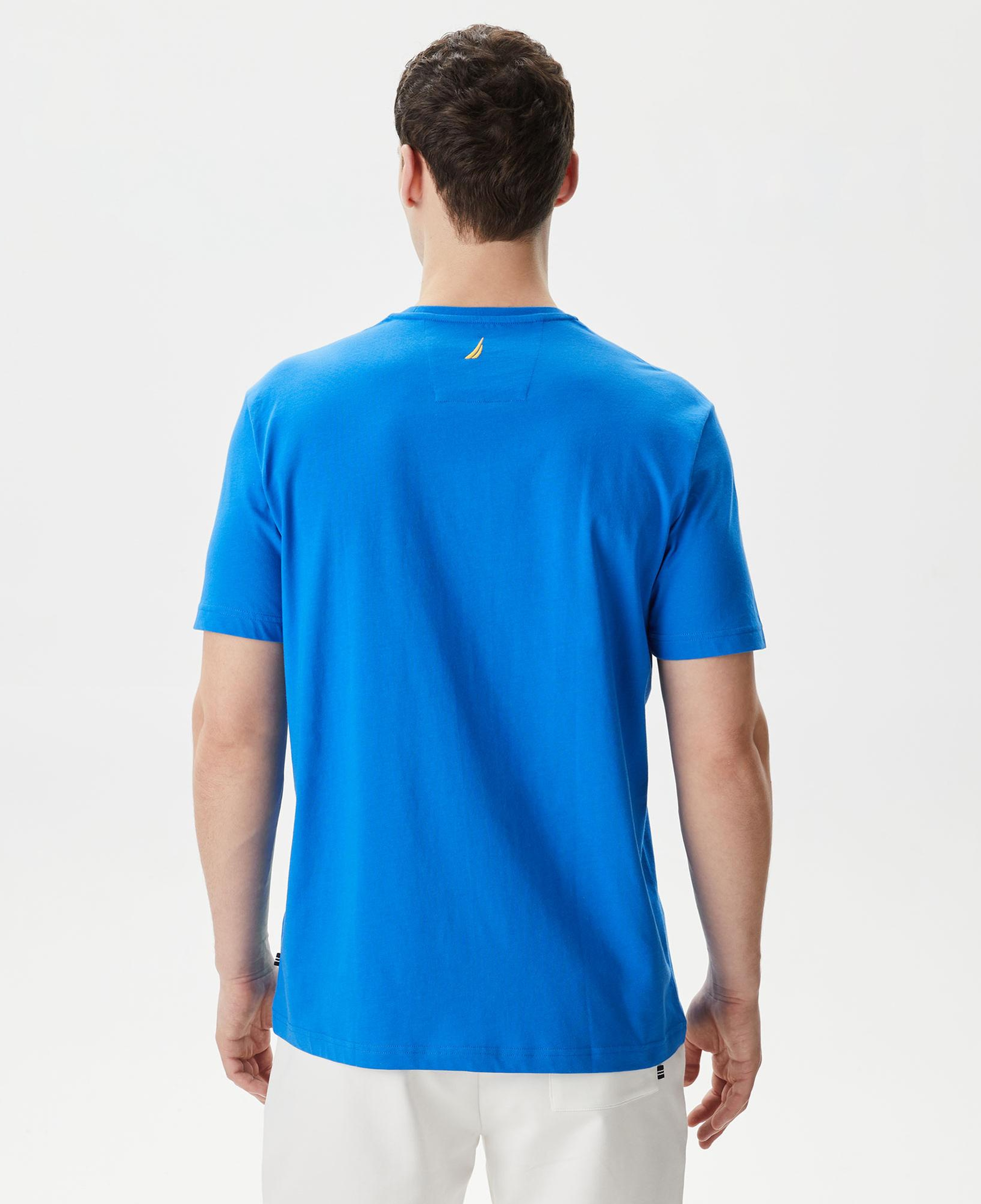 Nautica Erkek Mavi Standart Fit T-Shirt