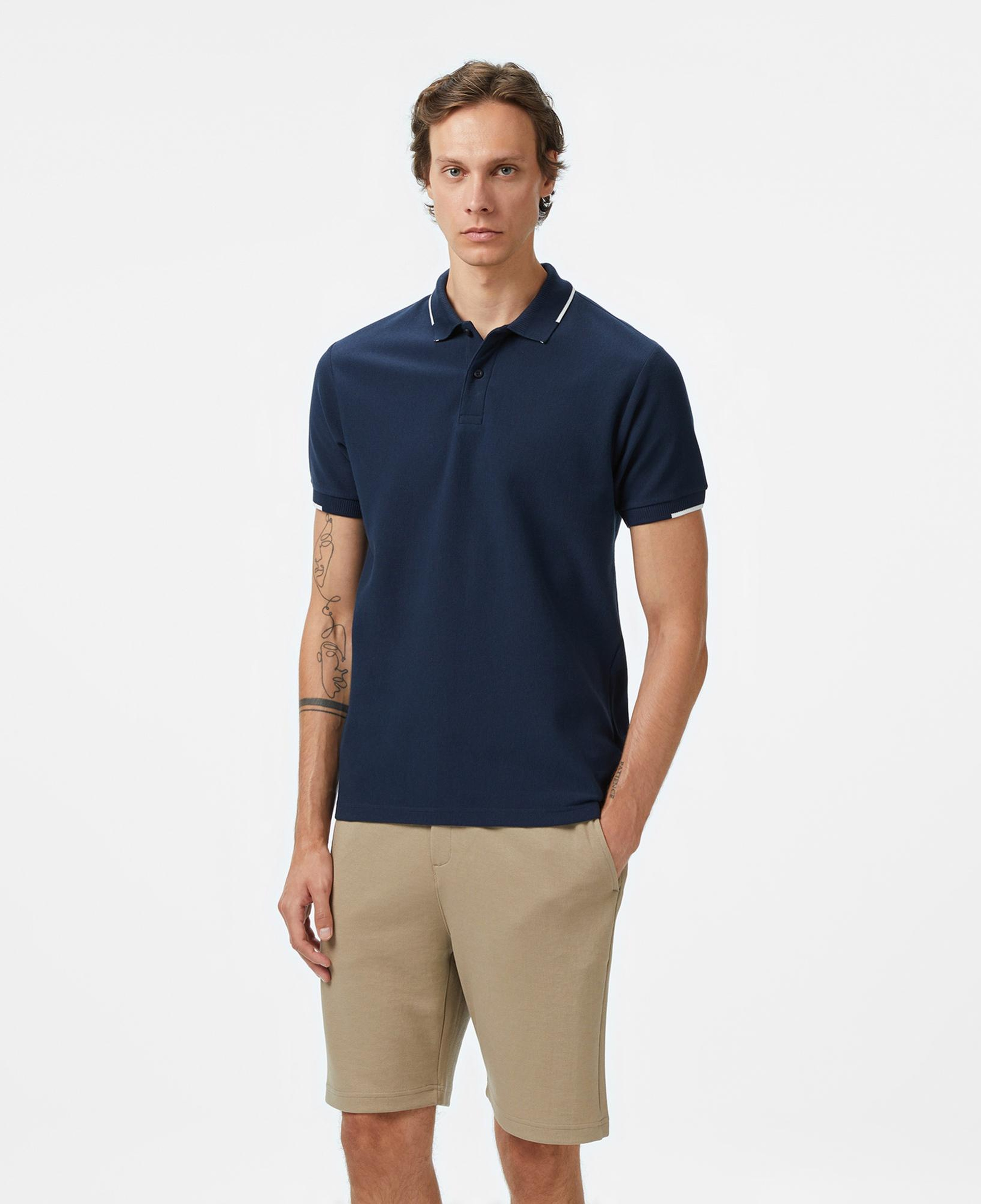 Nautica Erkek Lacivert Classic Fit Polo Yaka T-Shirt