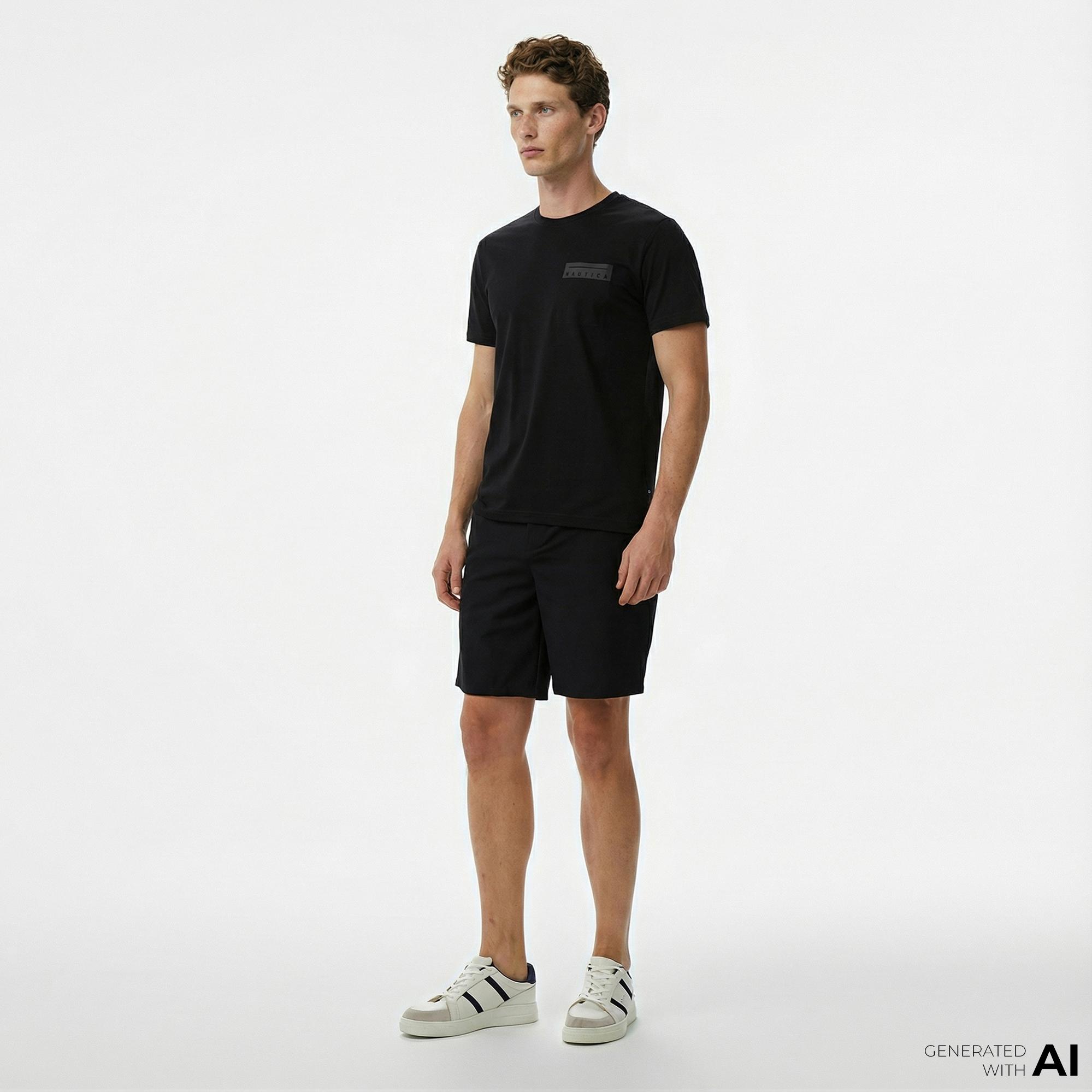 Nautica Erkek Siyah Bermuda