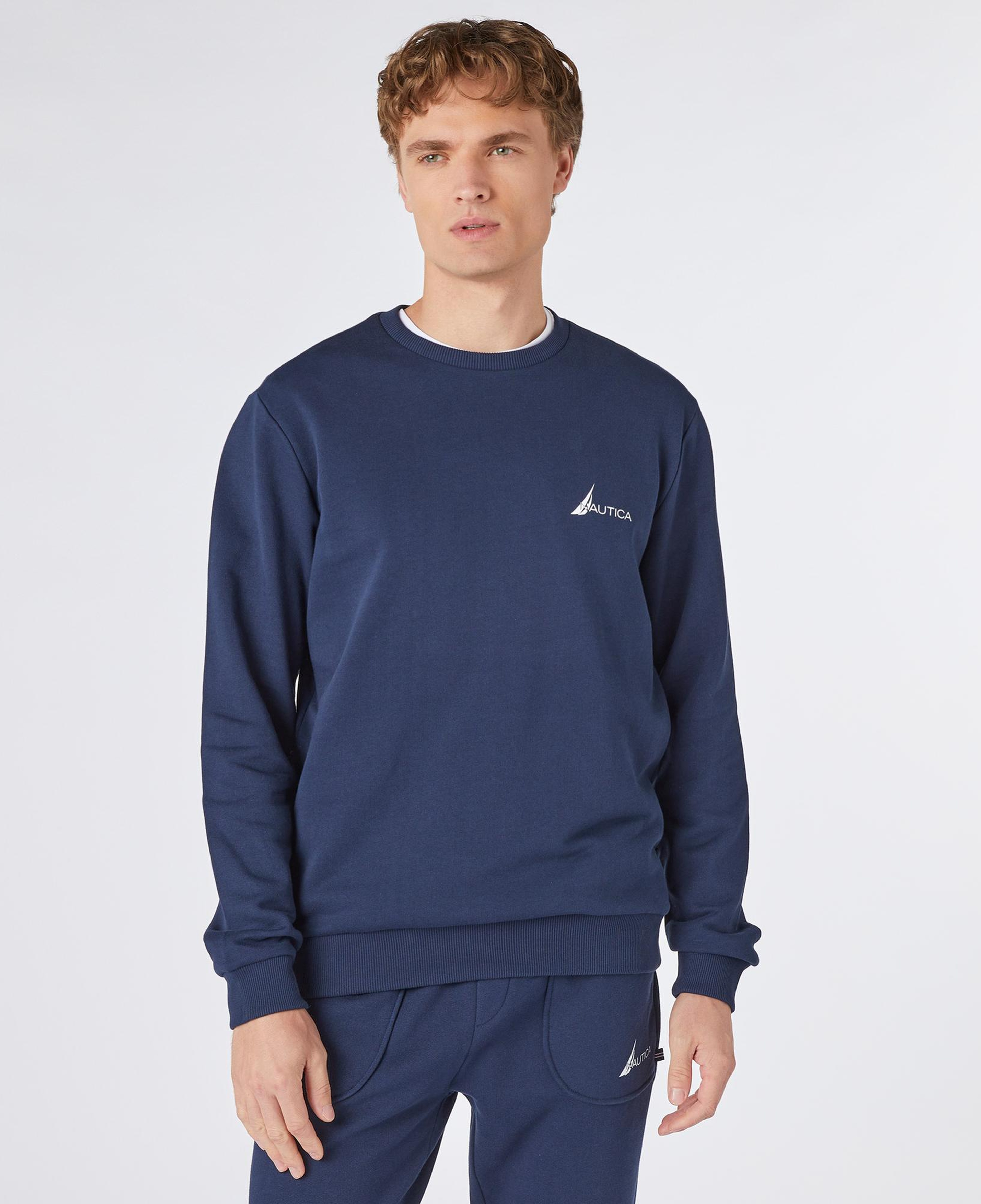 Nautica Erkek Lacivert Standart Fit Sweatshirt