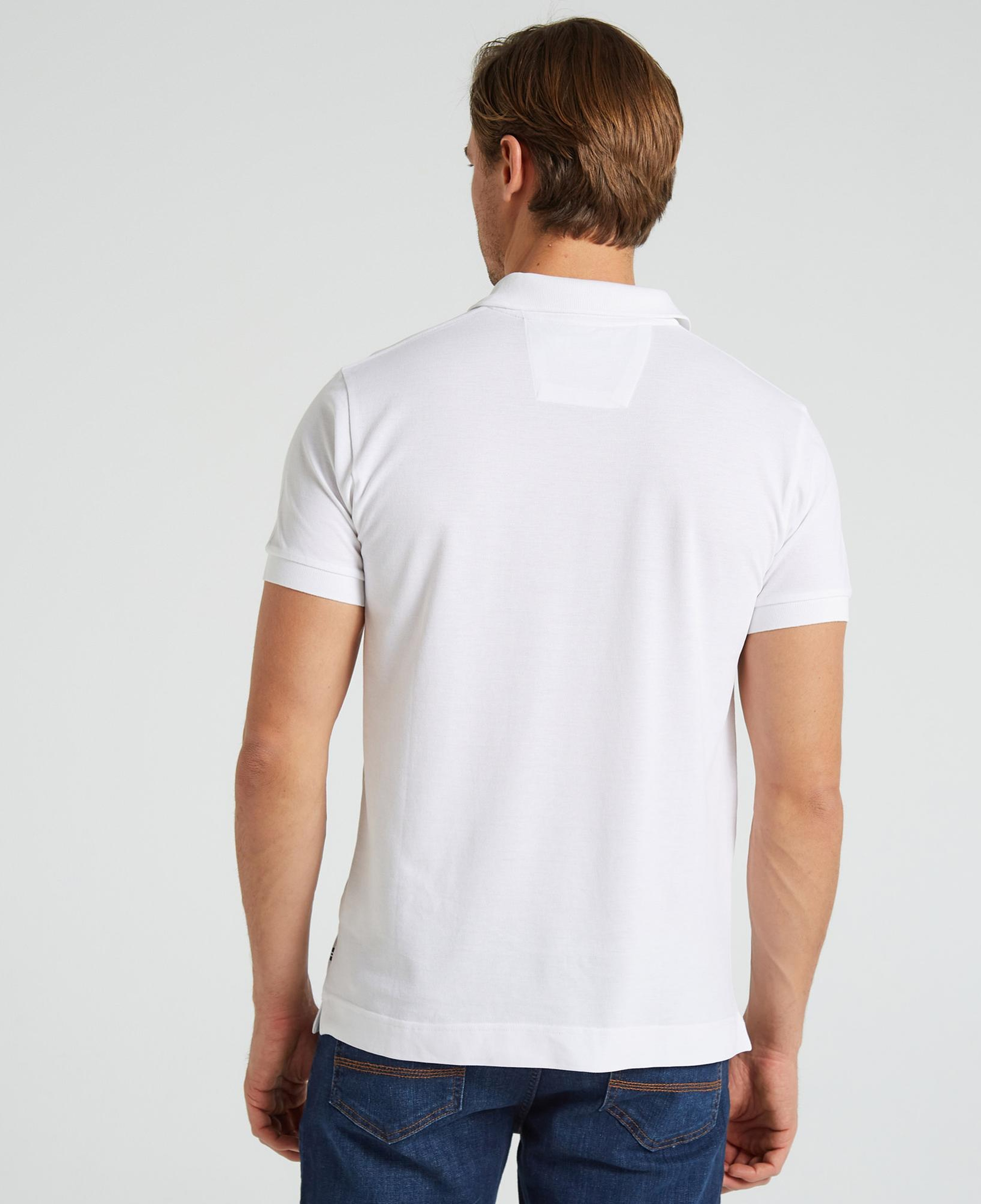 Nautica Erkek Beyaz Classic Fit Kısa Kollu Polo Yaka T-Shirt