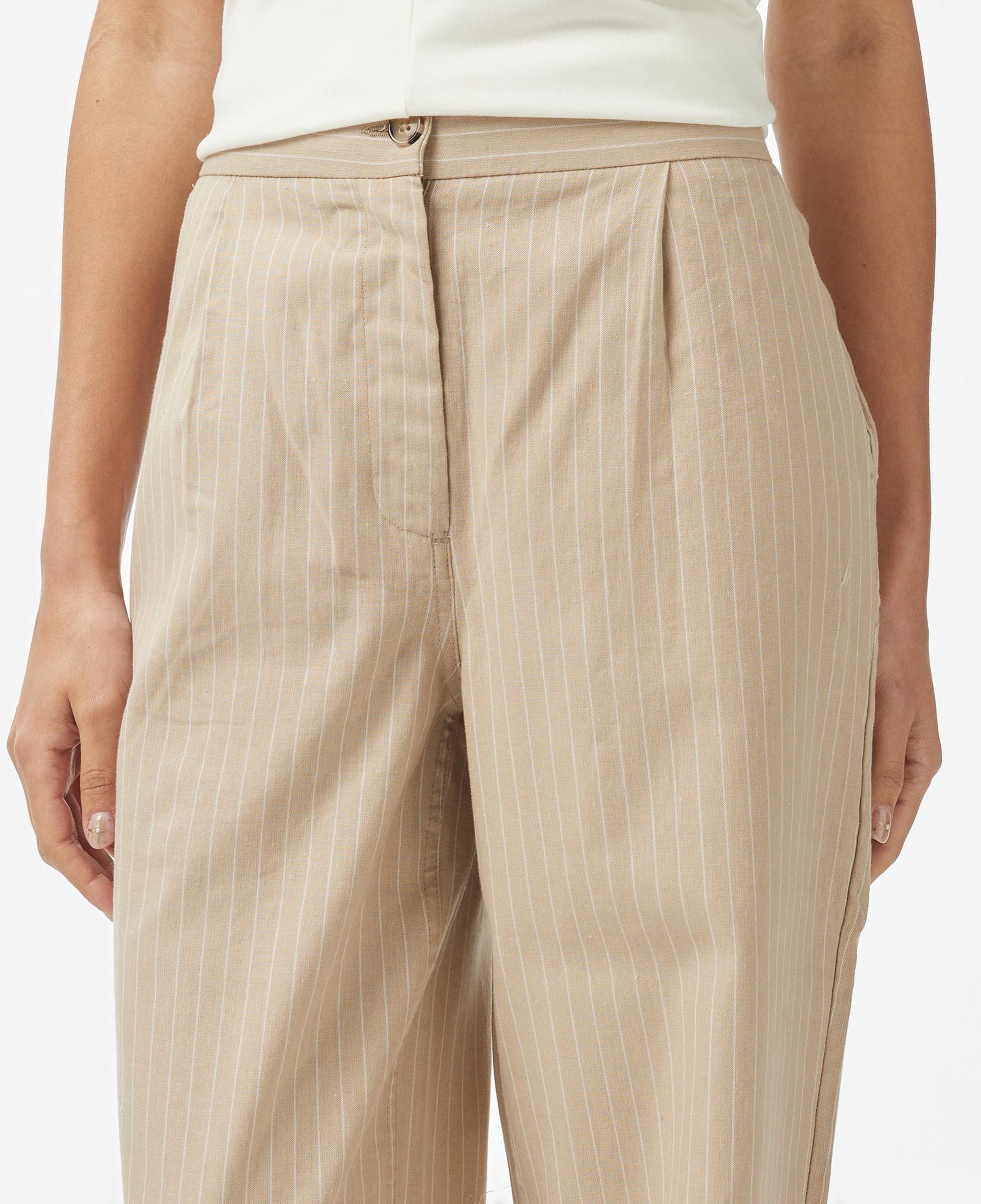 Nautica Kadın Bej Regular Fit Pantolon