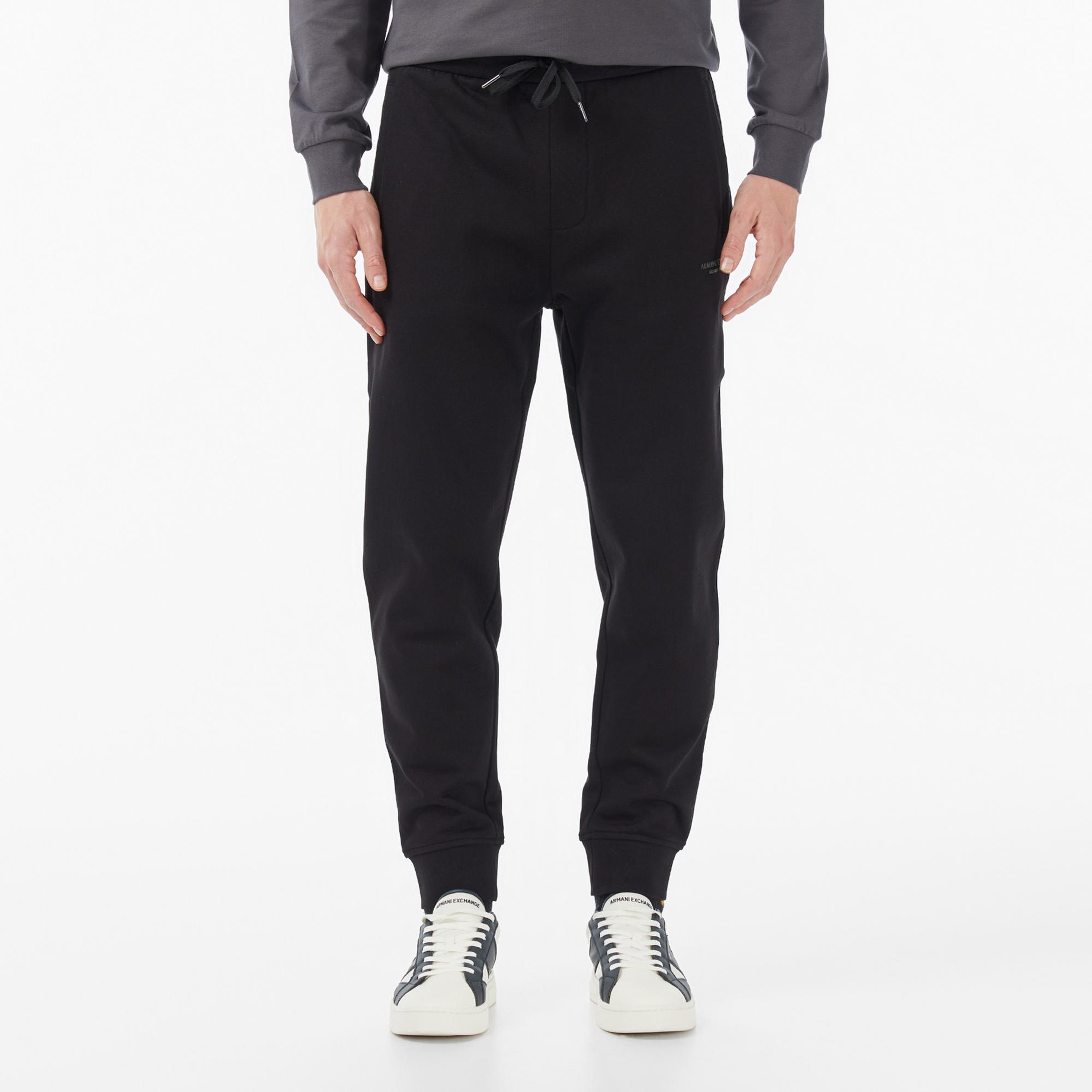 Armani Exchange Erkek Siyah Eşofman Altı