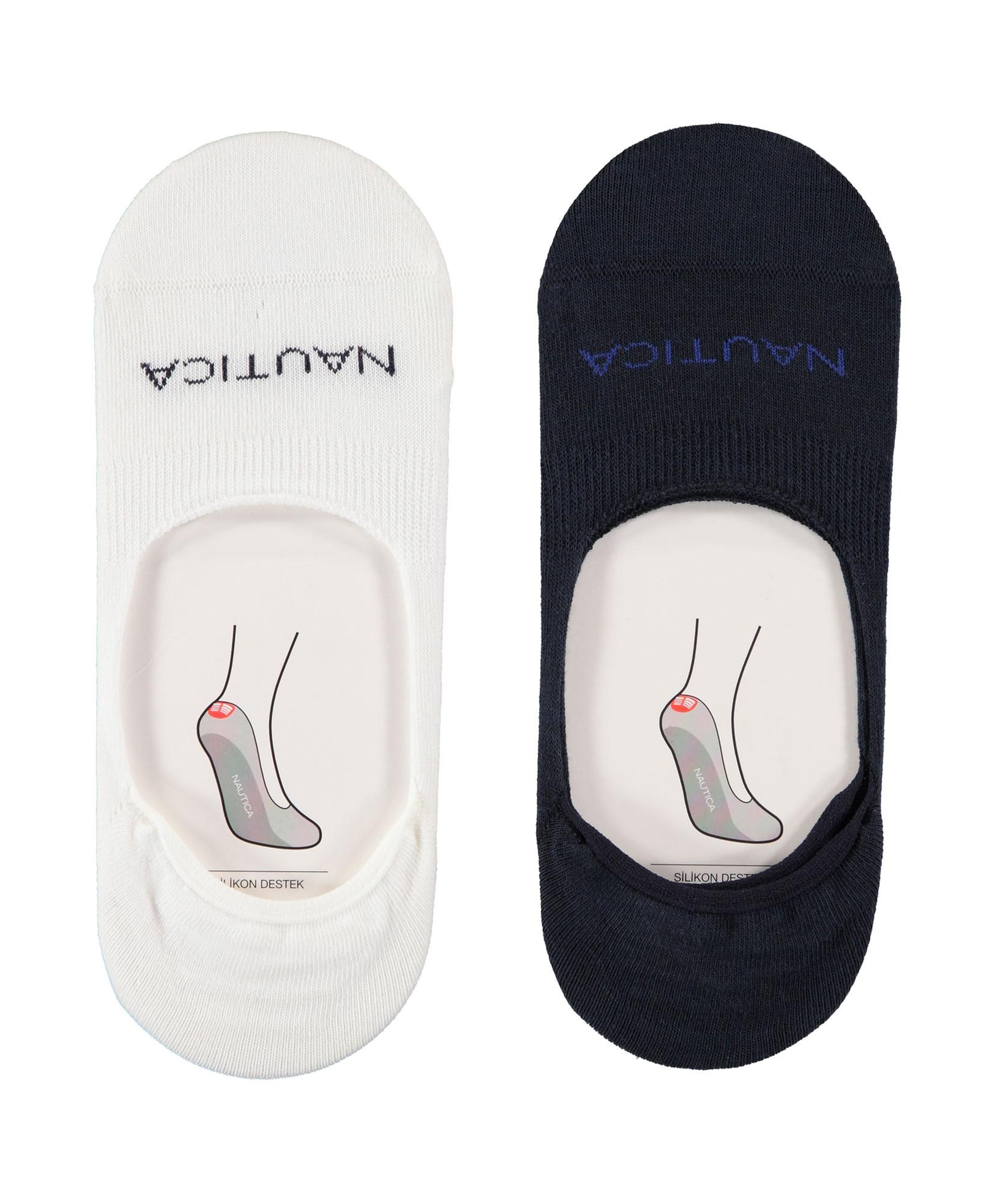 Nautica Unisex Lacivert 2'li Babet Çorap