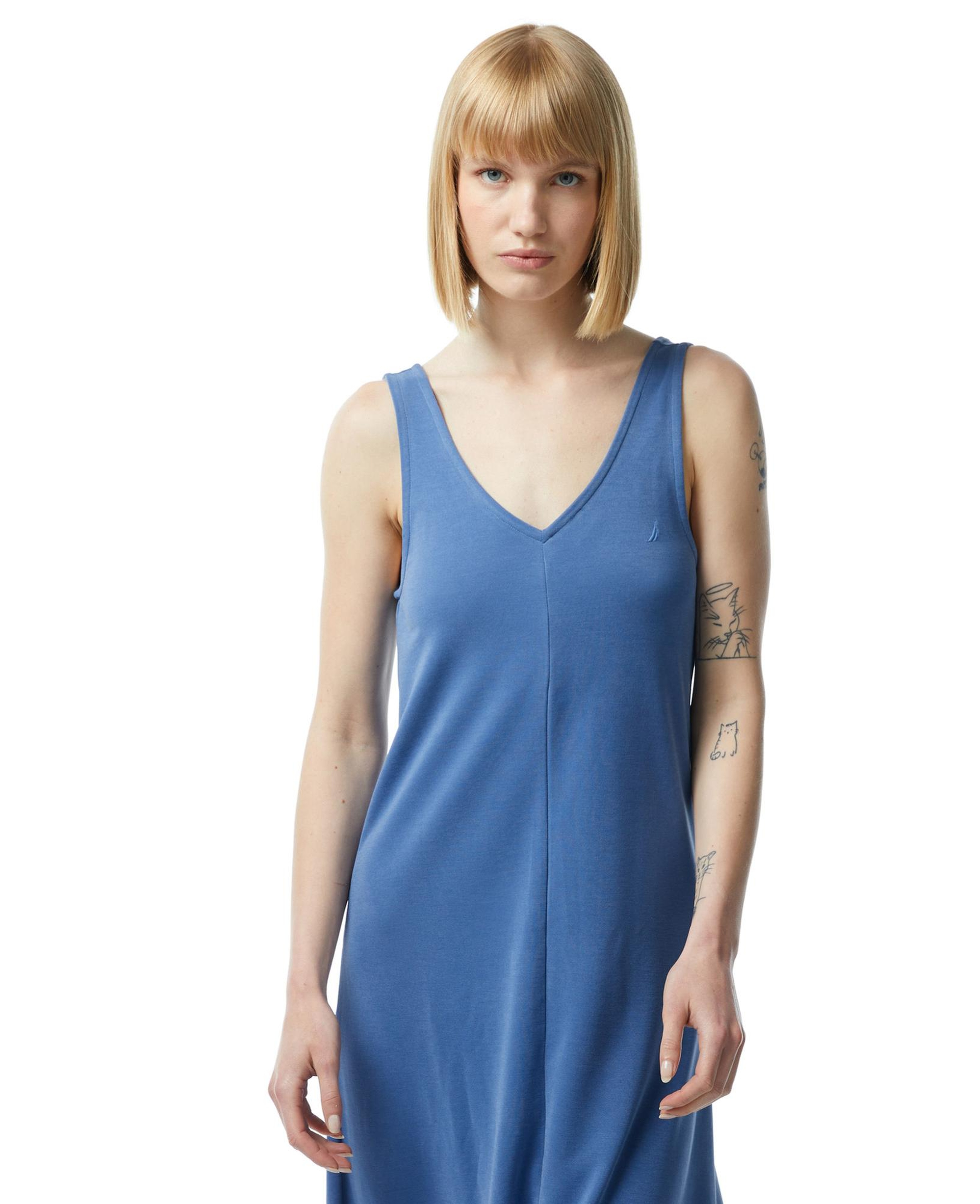 Nautica Kadın Mavi Standart Fit Askılı Elbise