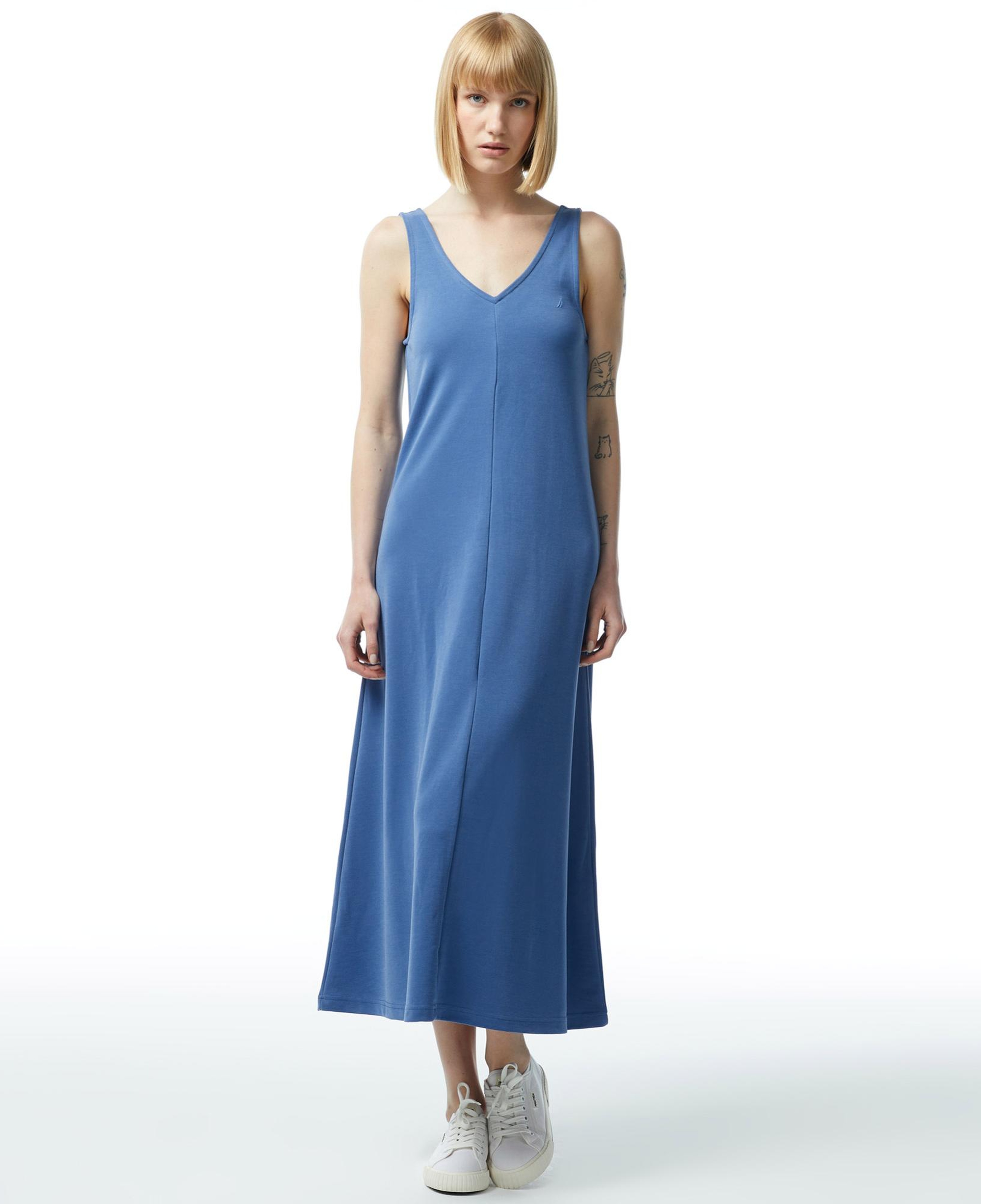 Nautica Kadın Mavi Standart Fit Askılı Elbise