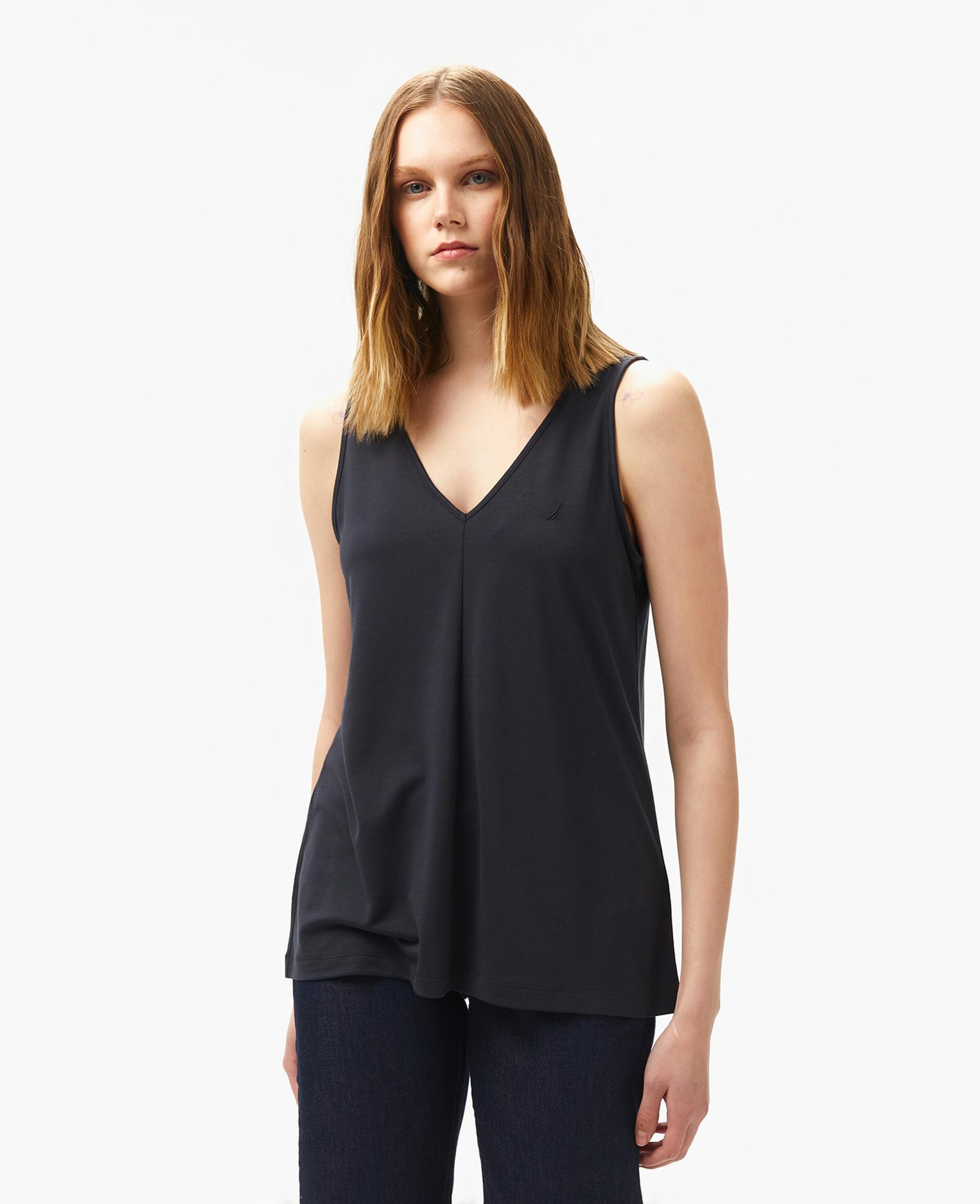 Nautica Kadın Siyah Regular Fit T-Shirt