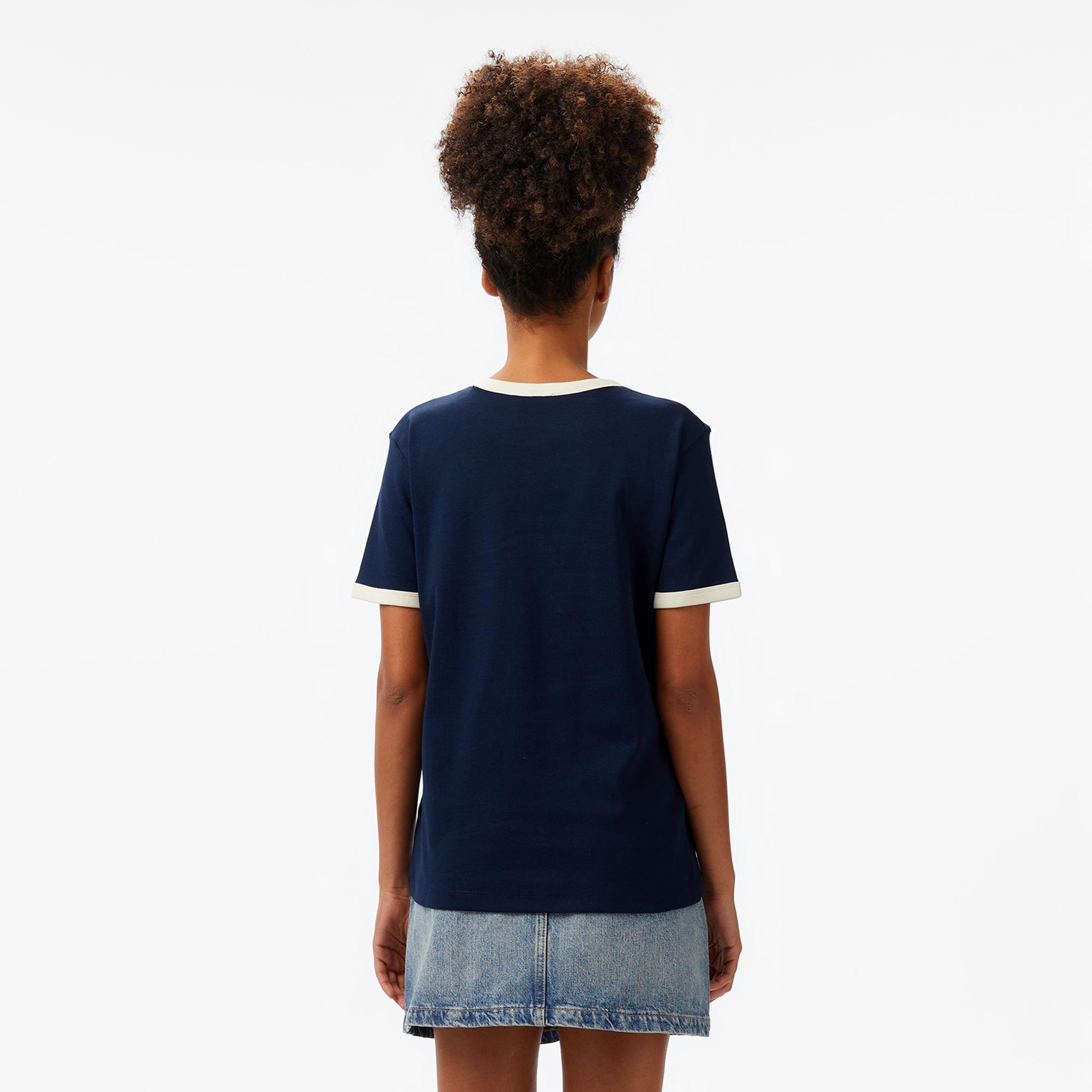 Tommy Hilfiger Reg Monotype Stripe Kadın Lacivert T-Shirt