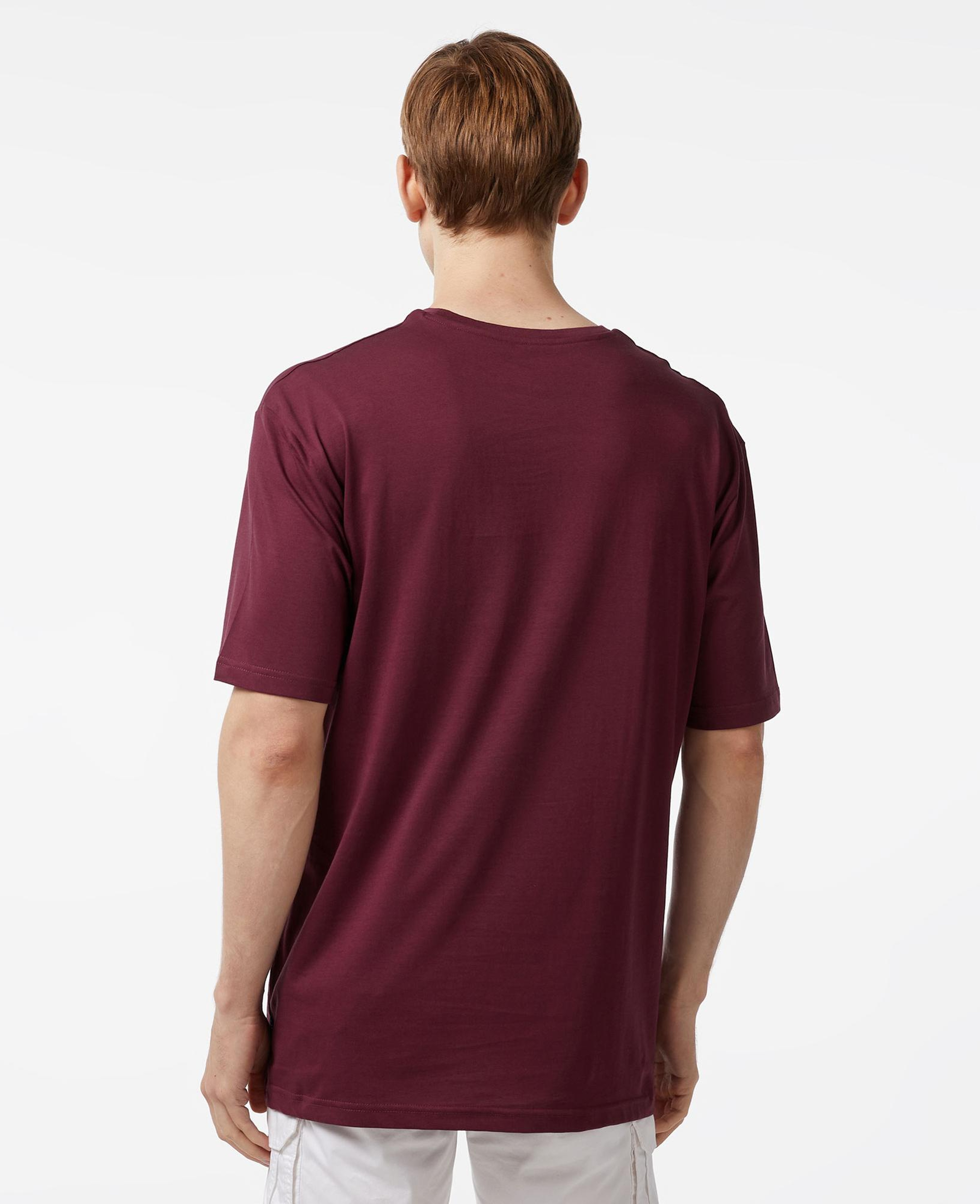 Nautica Erkek Bordo Oversize T-Shirt