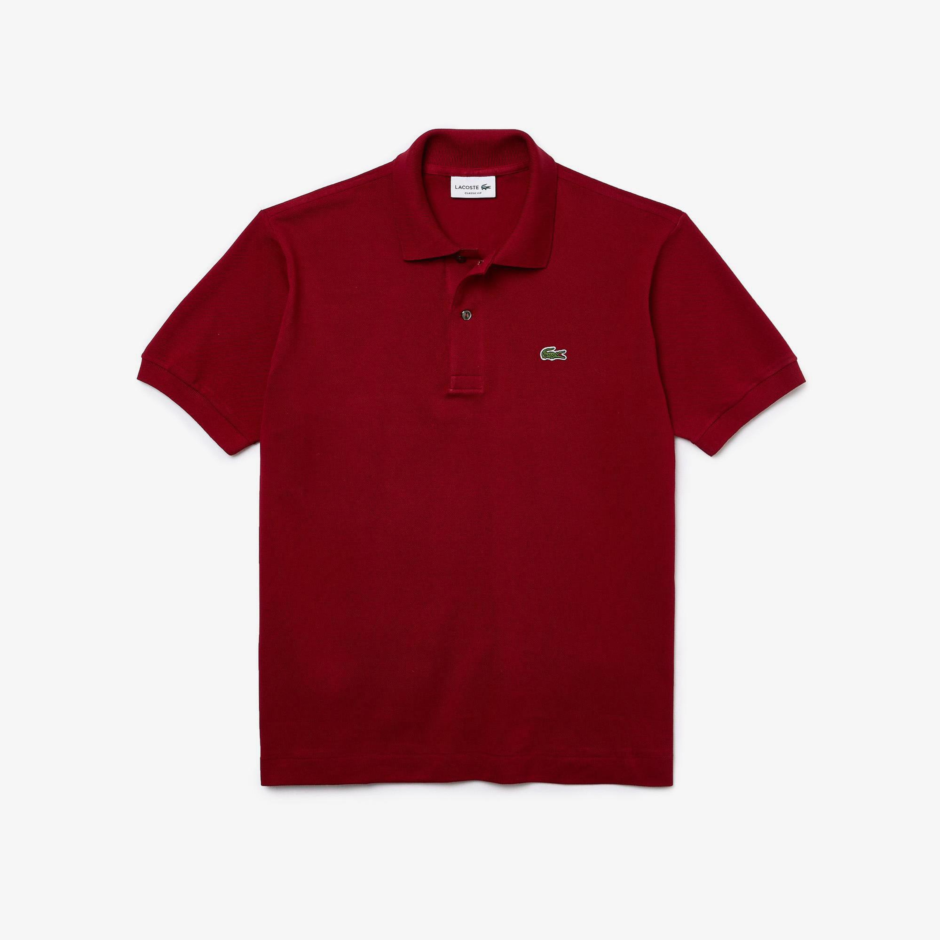 L.12.12 Erkek Classic Fit Bordo Polo