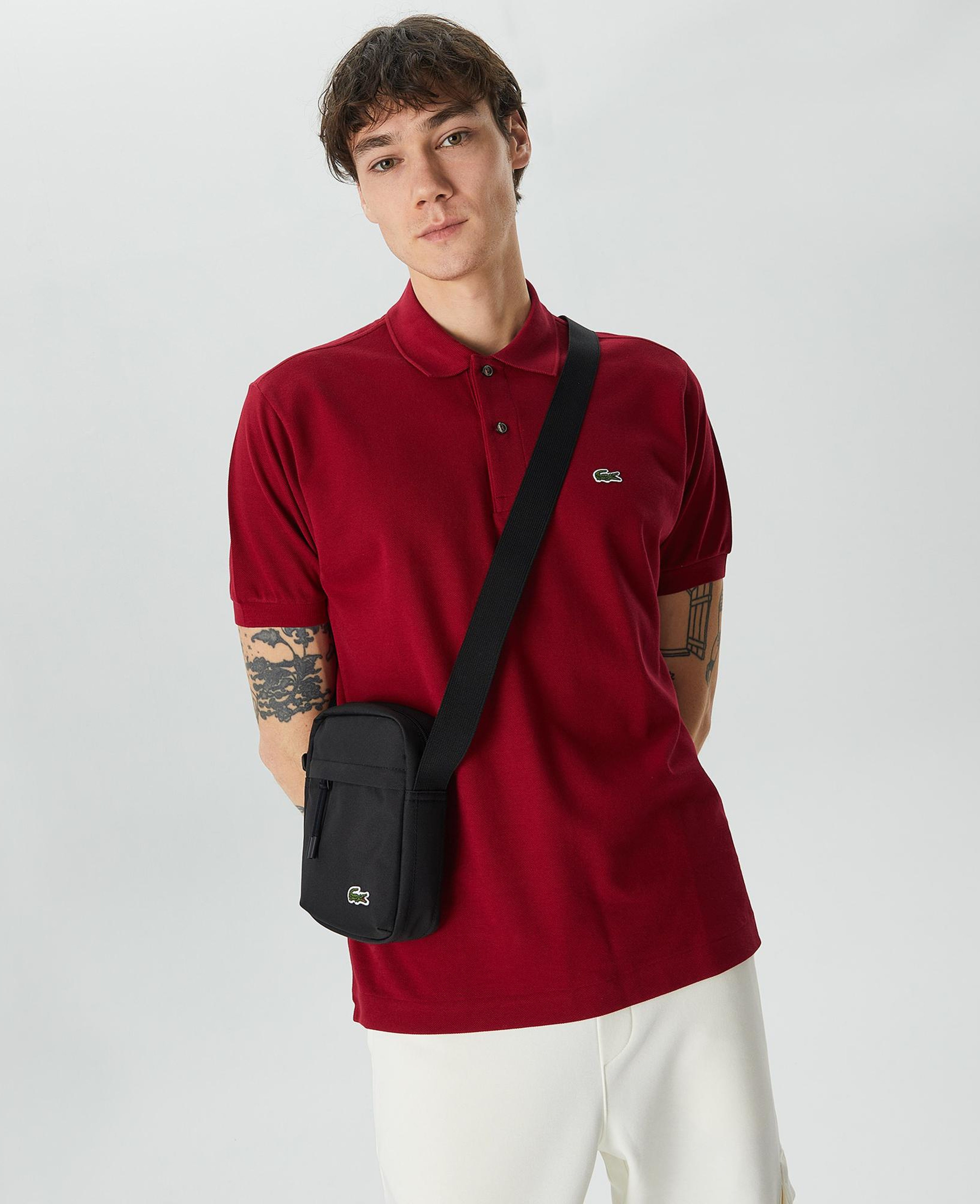 L.12.12 Erkek Classic Fit Bordo Polo