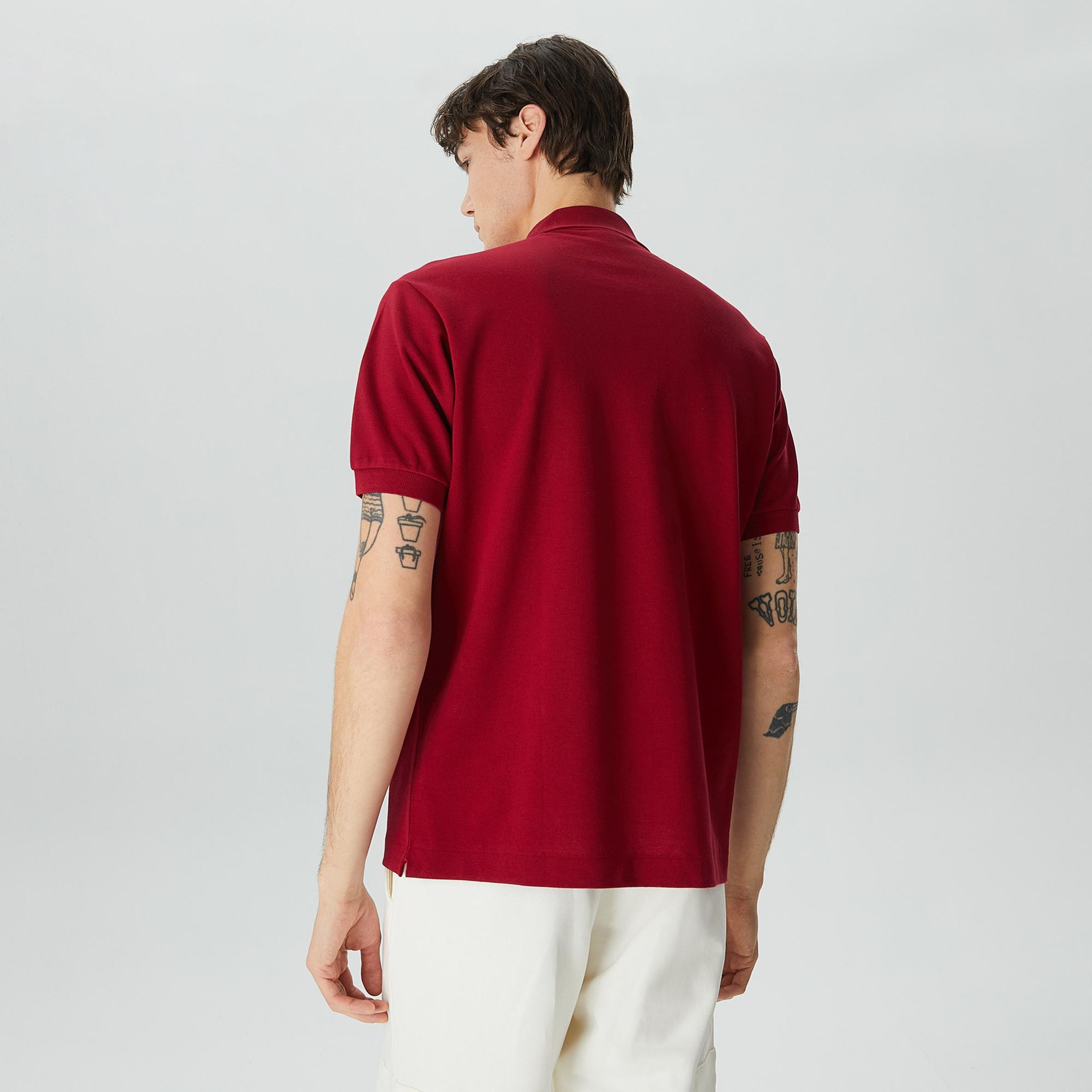 L.12.12 Erkek Classic Fit Bordo Polo