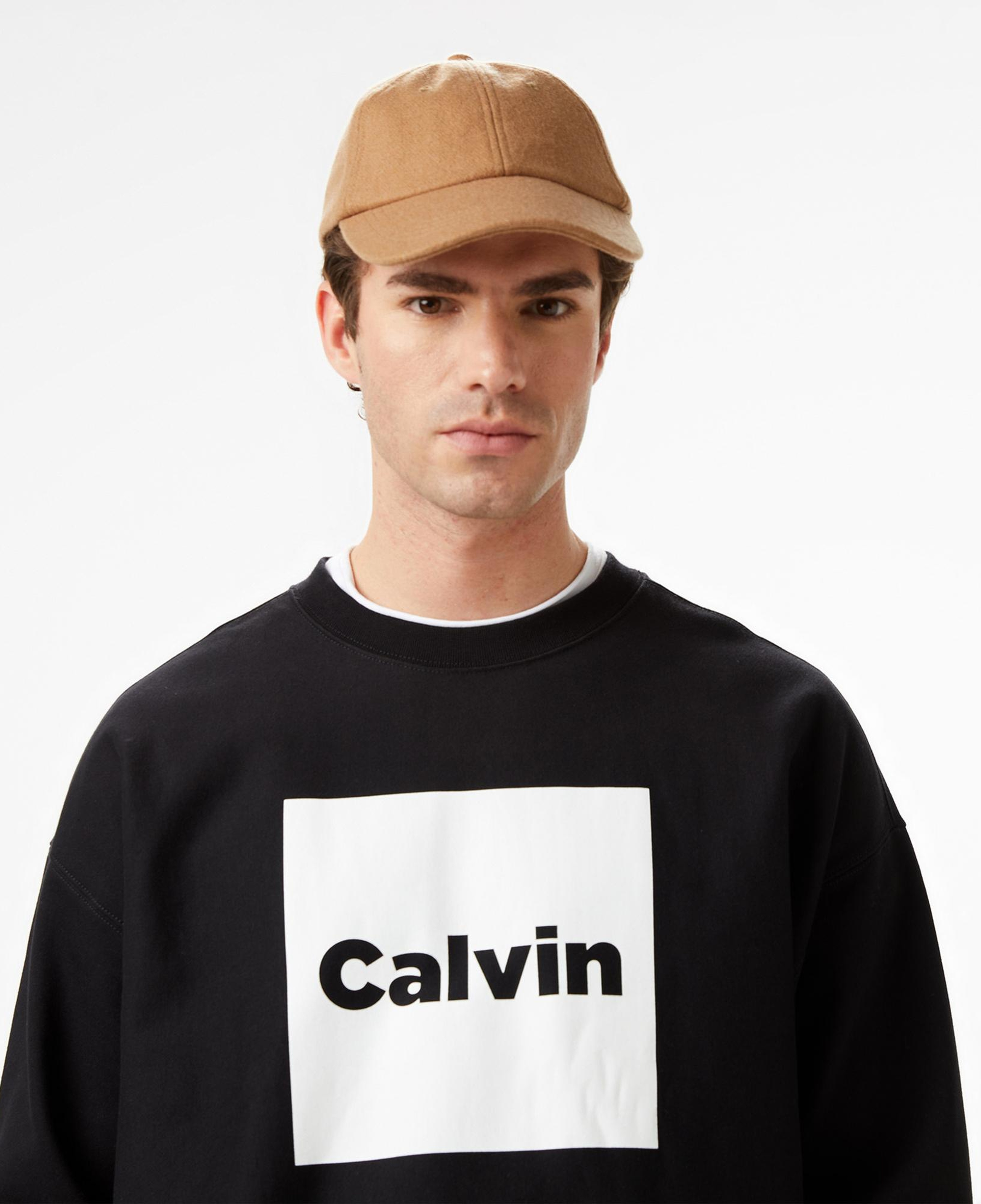 Calvin Klein Premium Fleece Box Erkek Siyah Sweatshirt