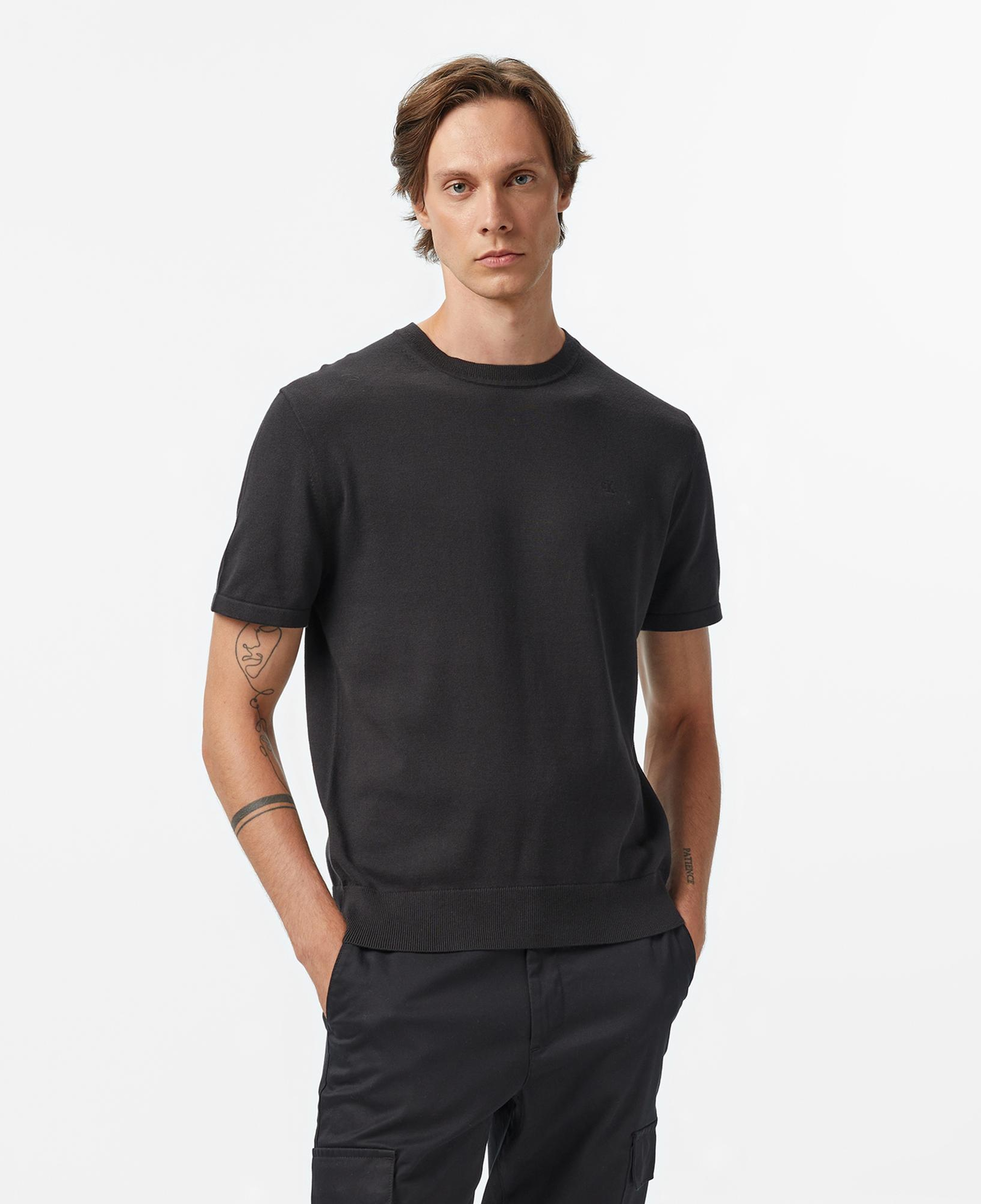 Calvin Klein Supima Erkek Siyah Triko
