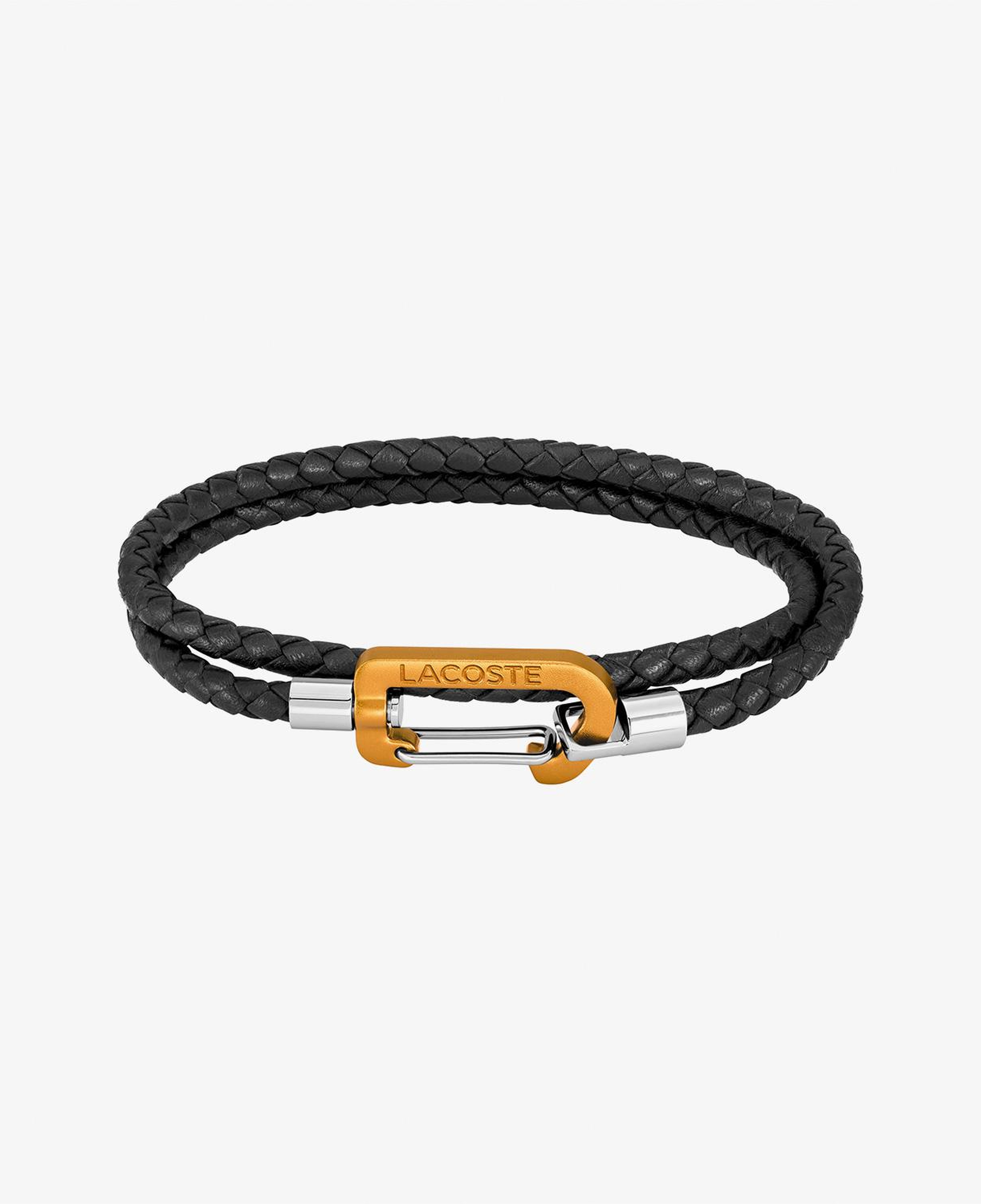 Lacoste Erkek Siyah Deri Bileklik