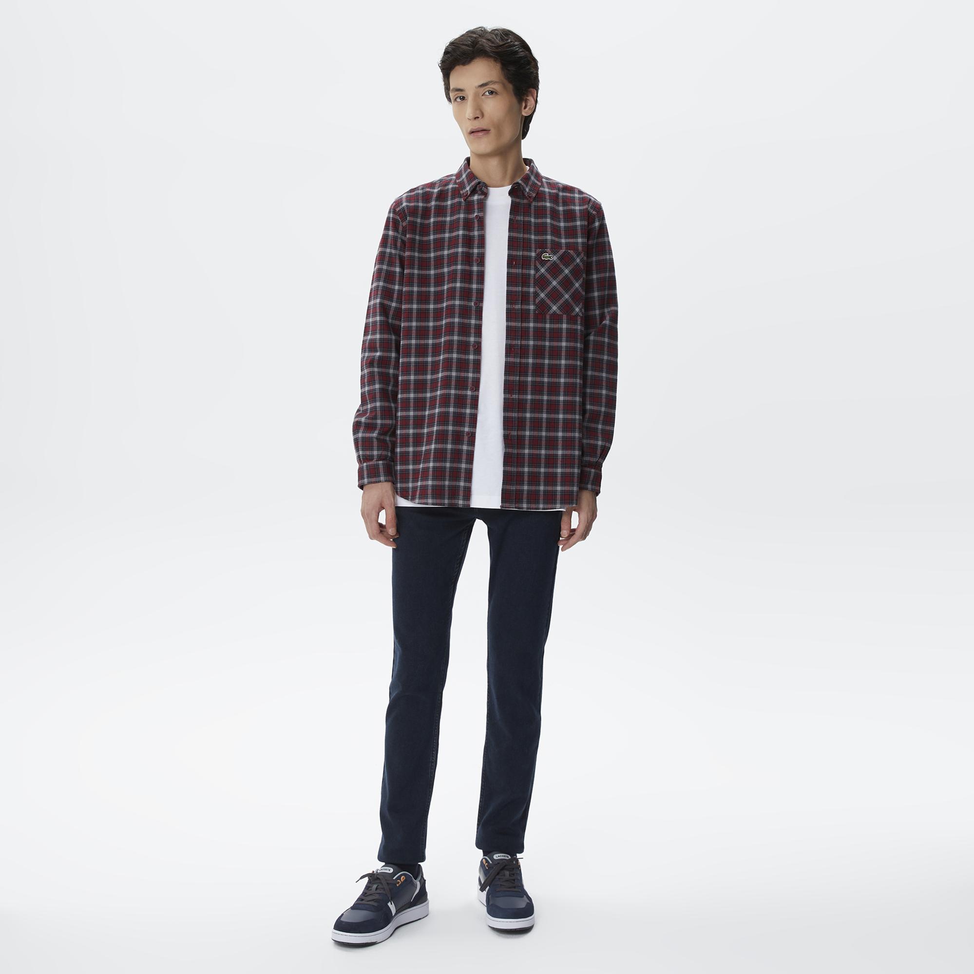 Lacoste Erkek Slim Fit Lacivert Jean Pantolon