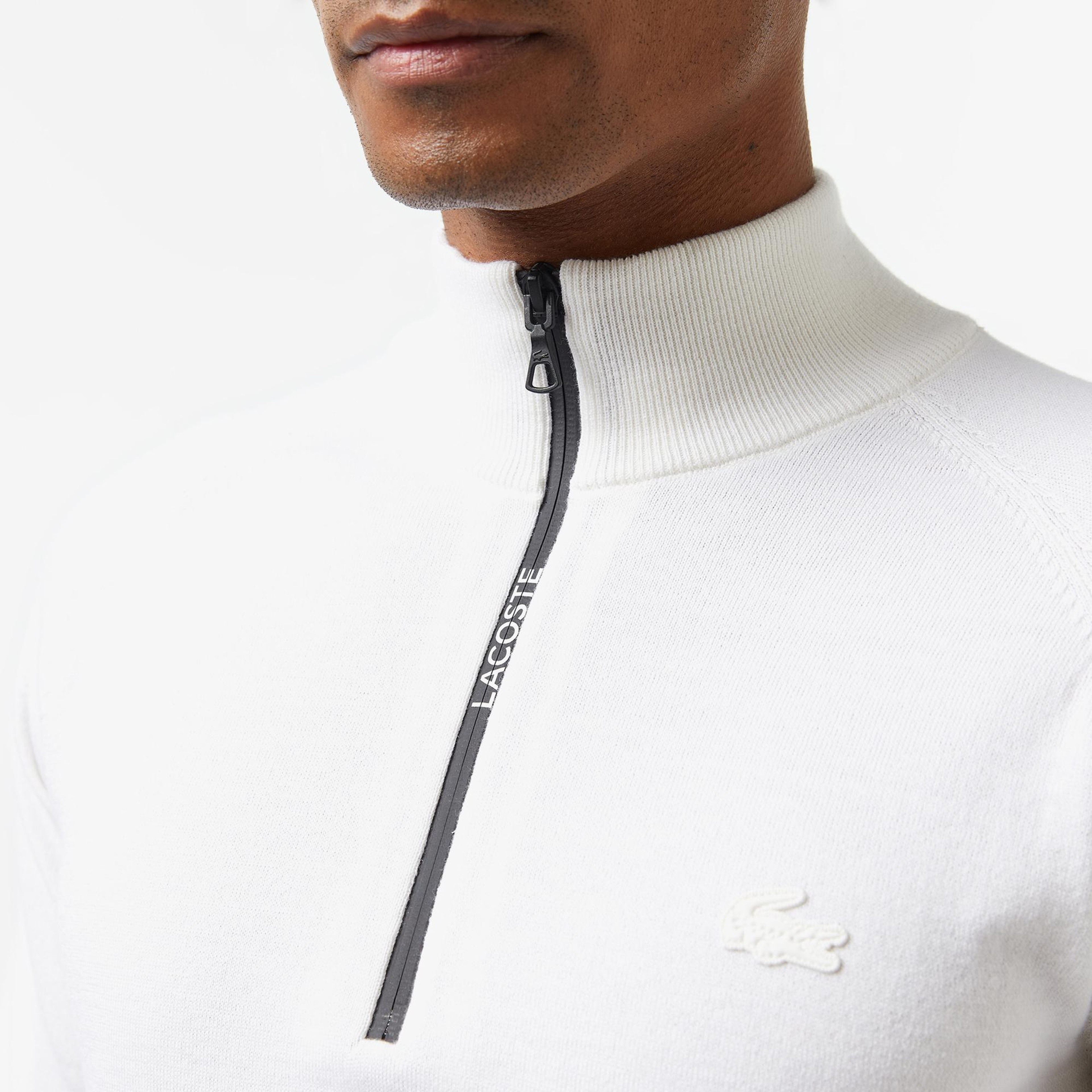 Lacoste Erkek Beyaz Triko