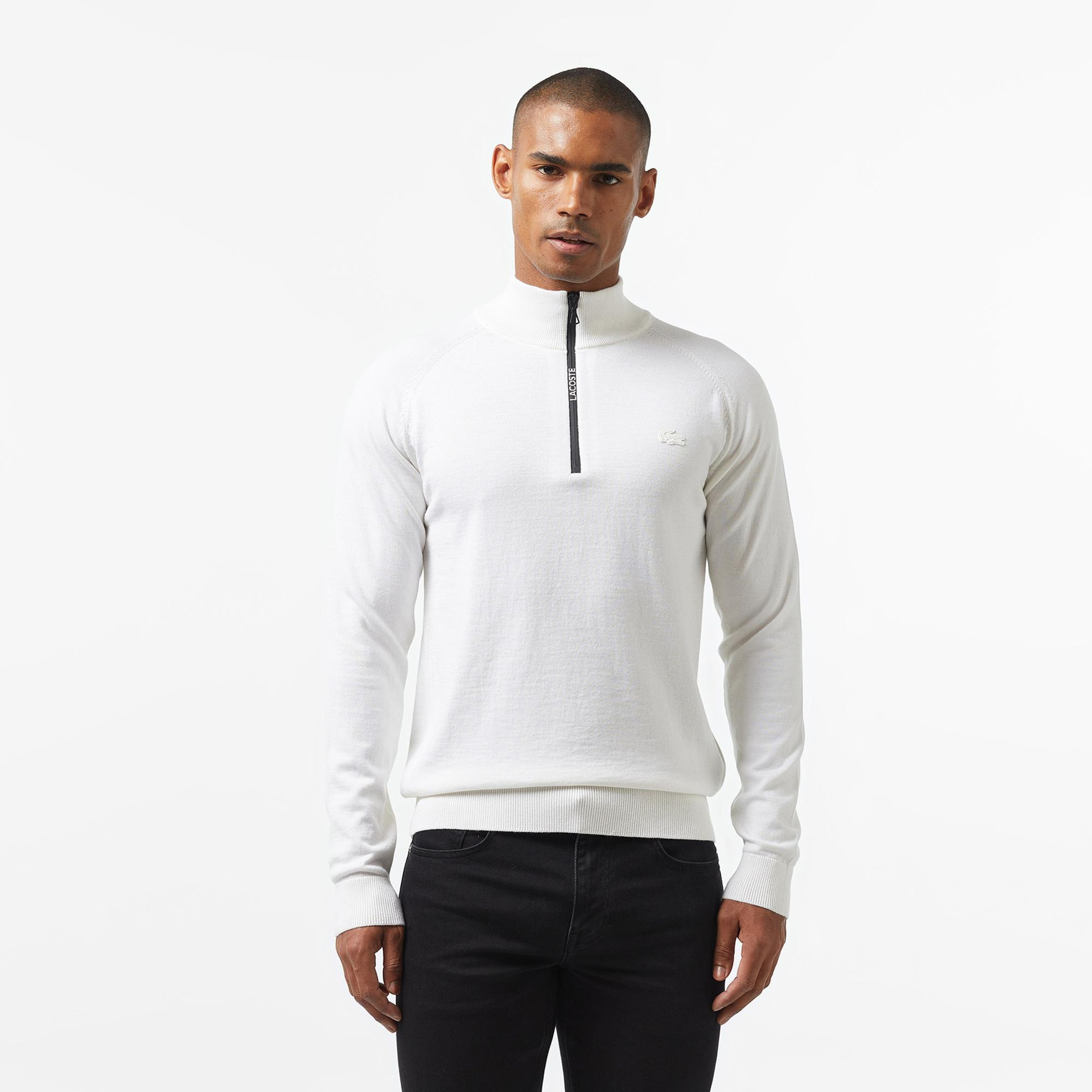 Lacoste Erkek Beyaz Triko