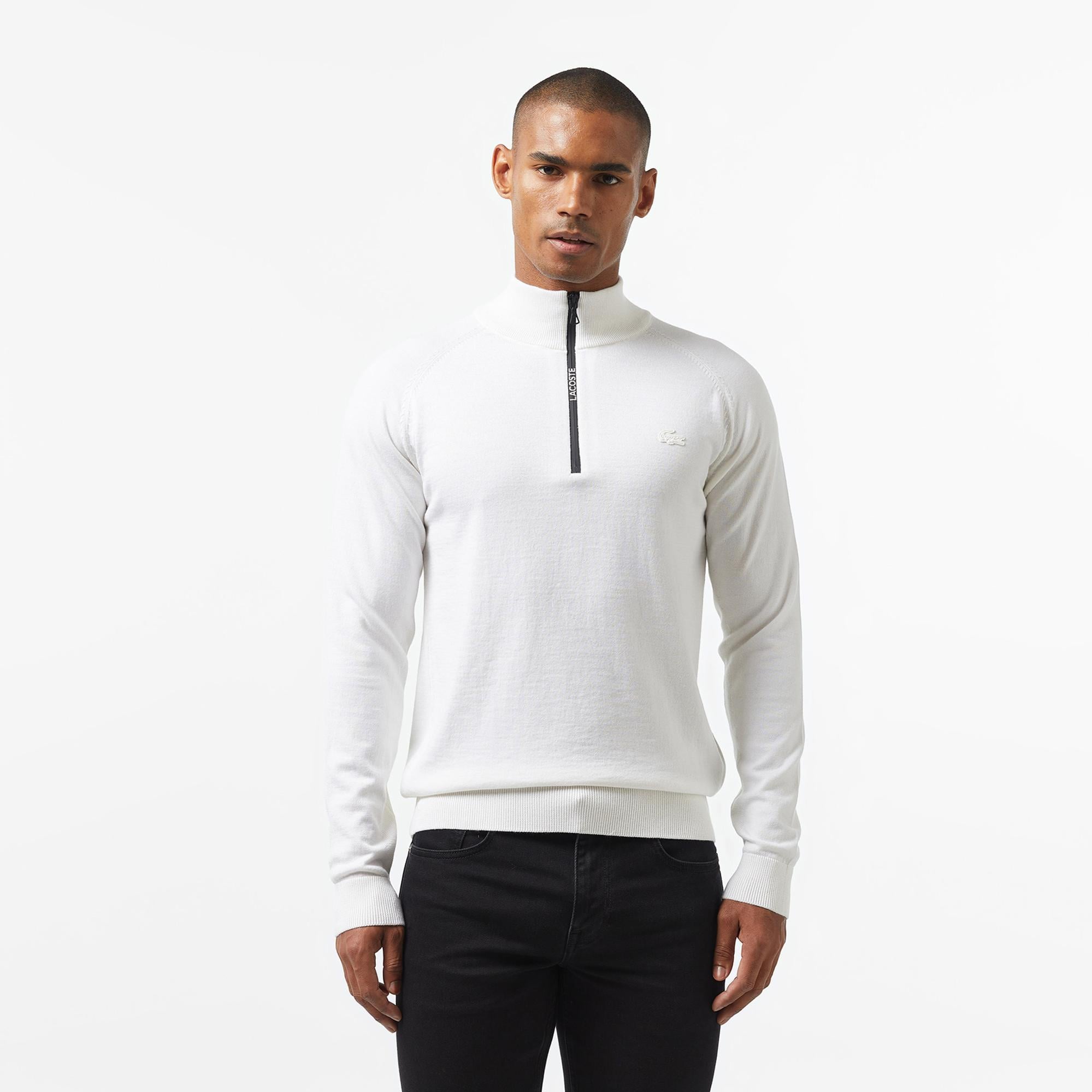 Lacoste Erkek Beyaz Triko