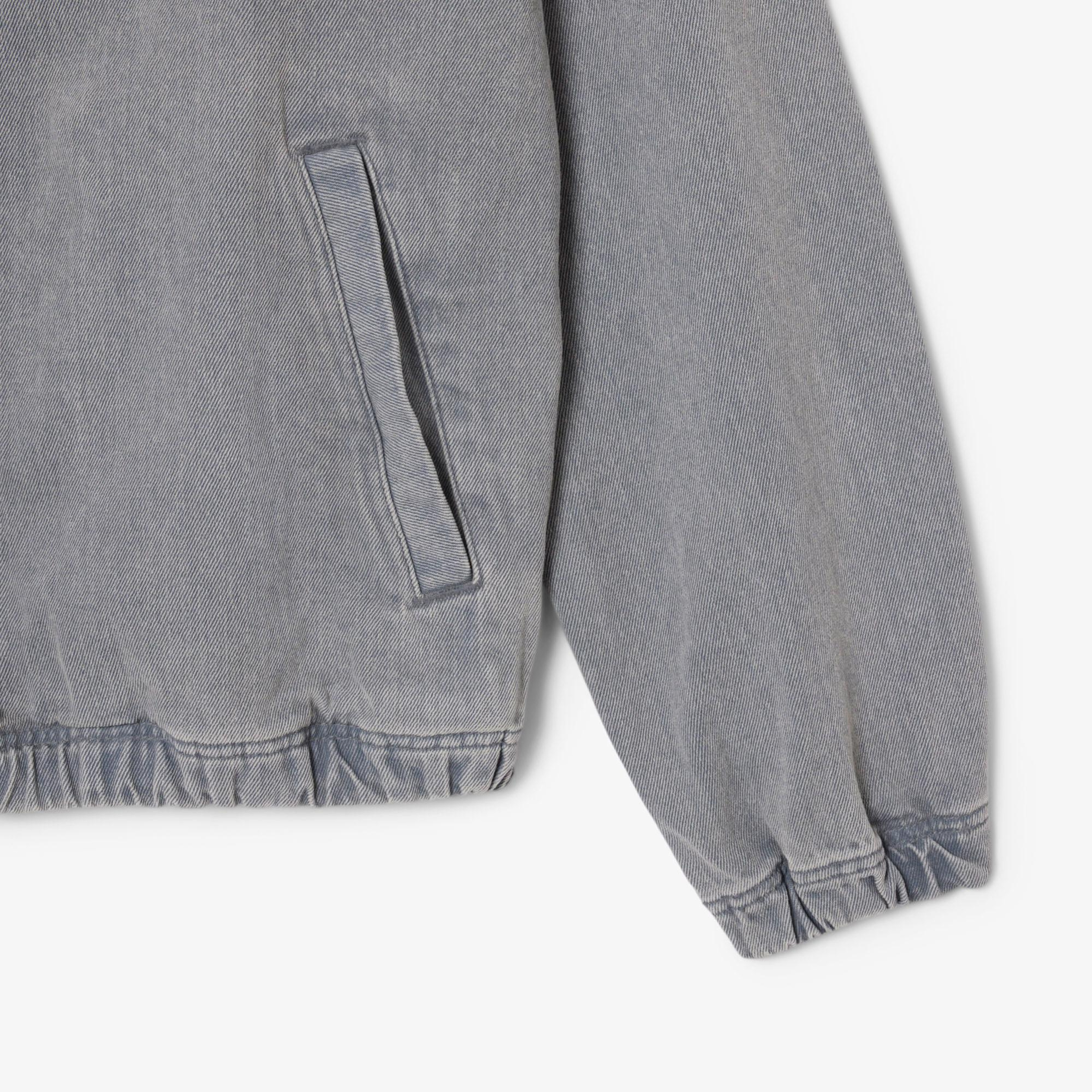 Lacoste Erkek Kapüşonlu Denim Gri Ceket