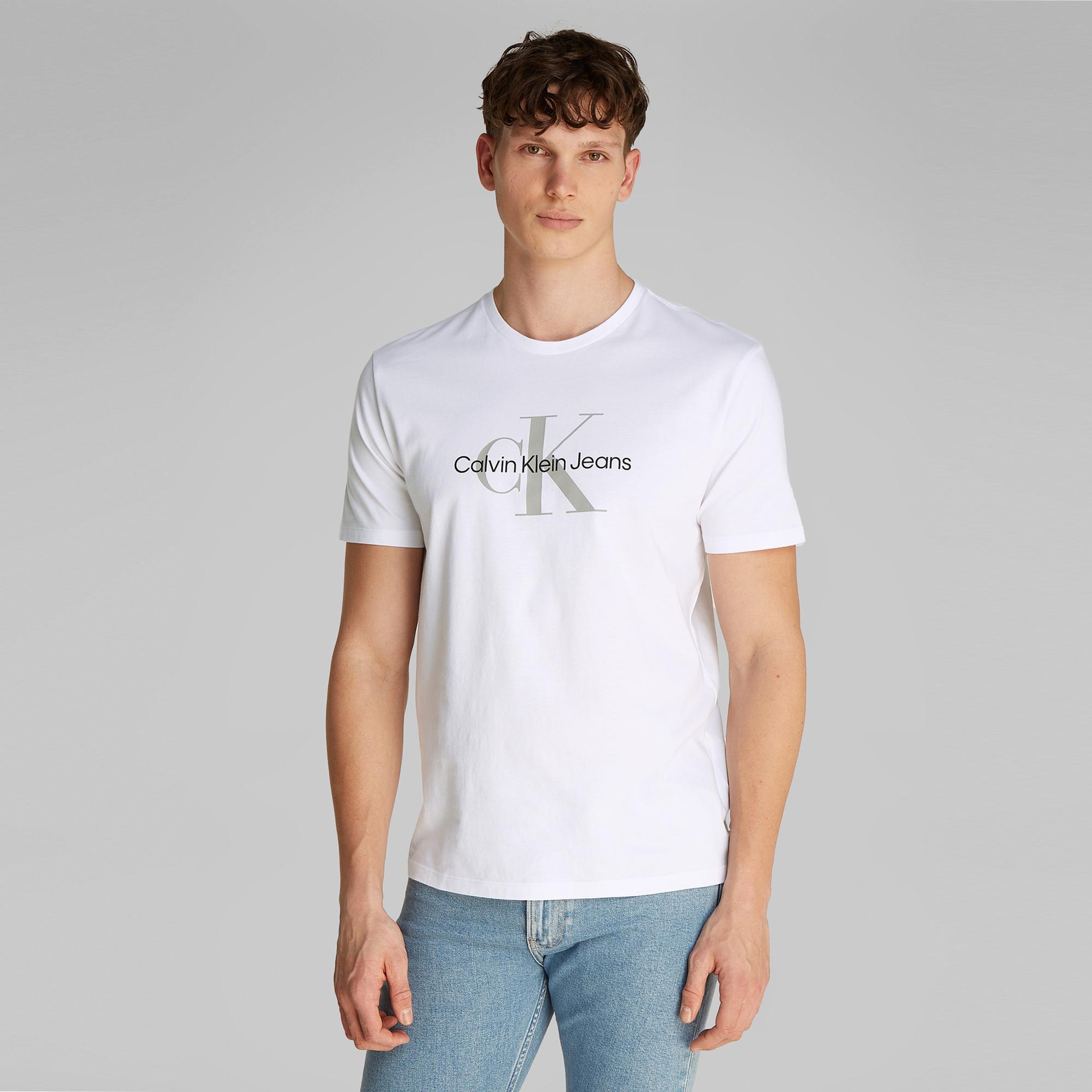 Calvin Klein Hero Monologo Erkek Beyaz T-Shirt