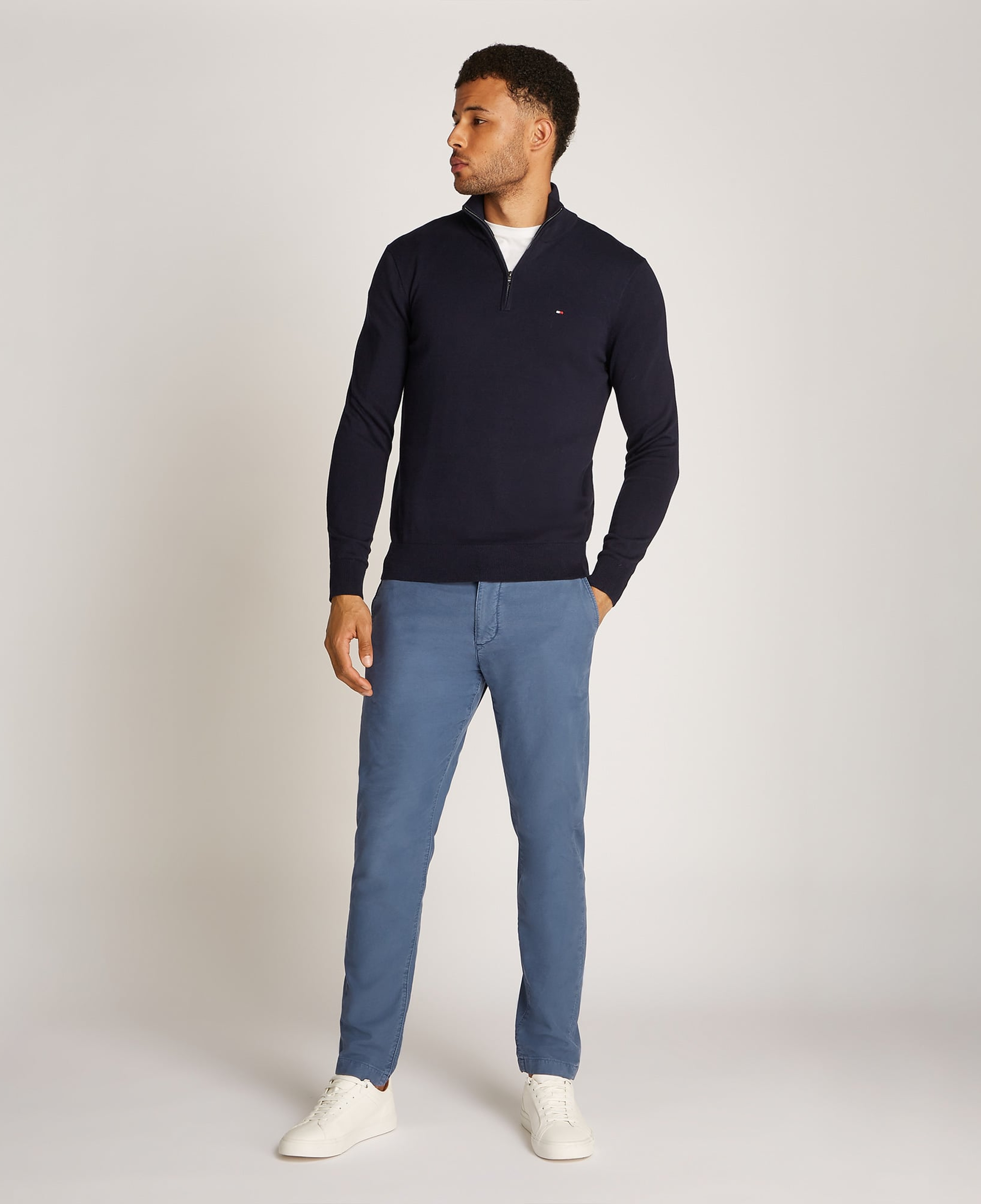 Tommy Hilfiger Erkek Triko Lacivert Kazak