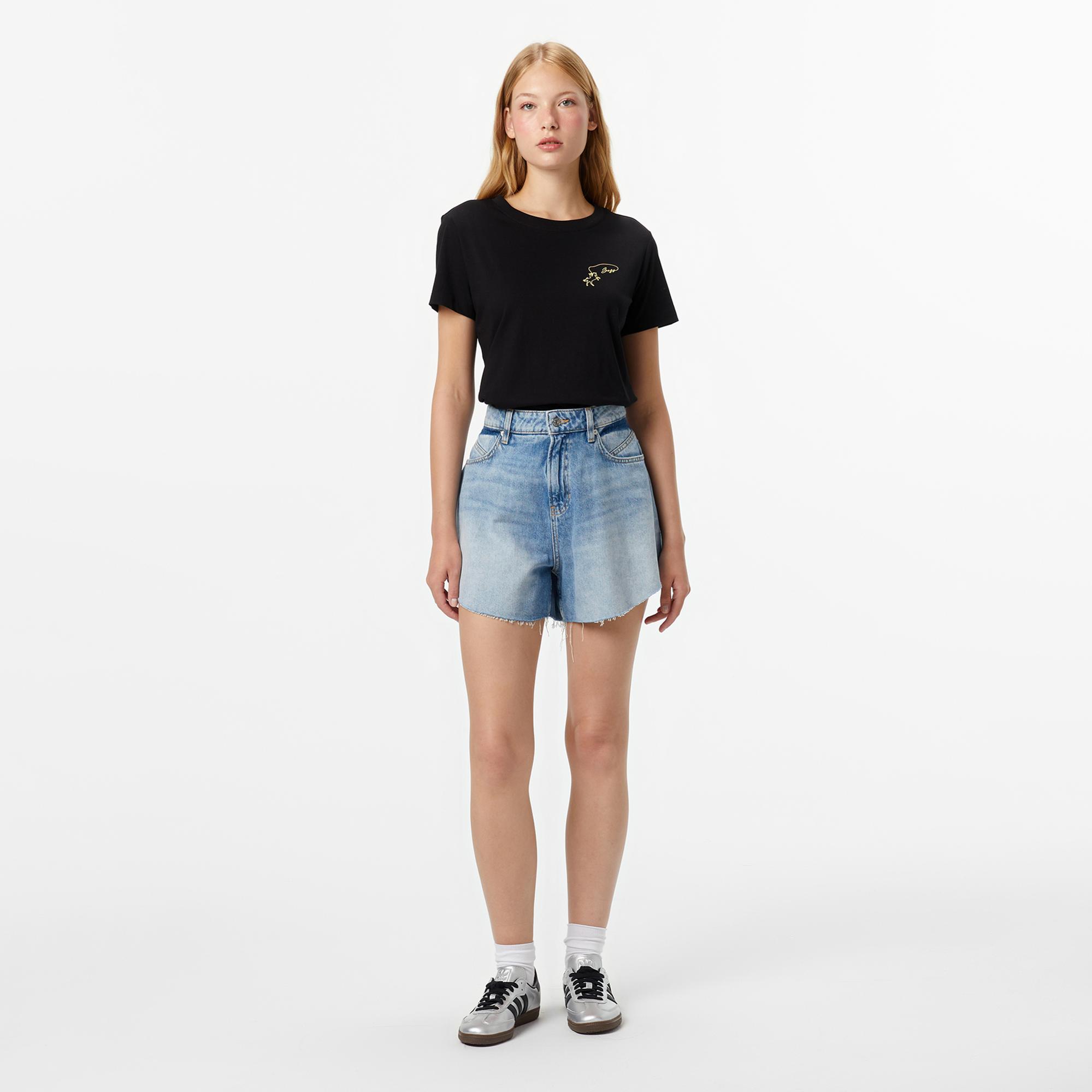 Boss Esogo Kadın Siyah T-Shirt