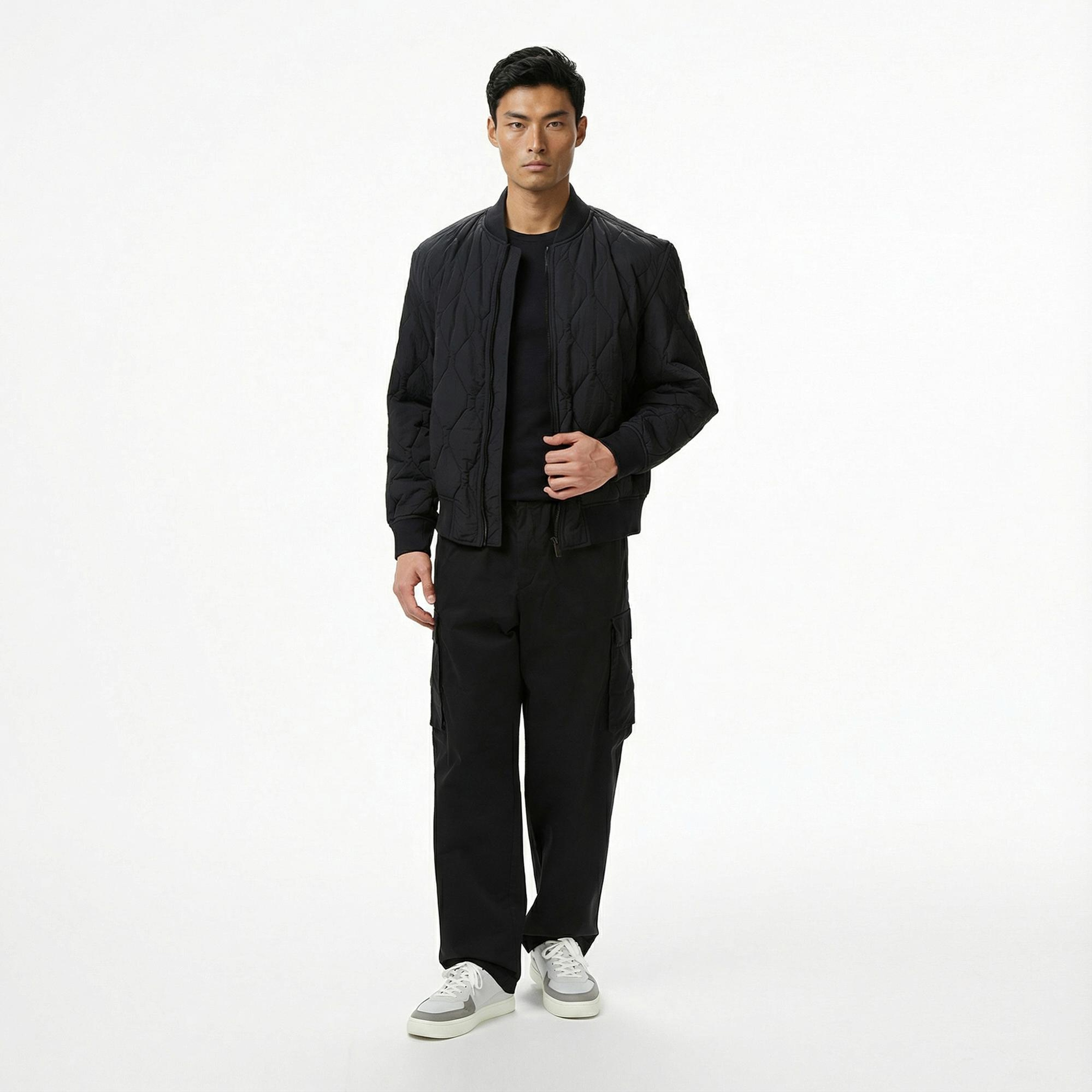 Boss Osnape Erkek Siyah Mont