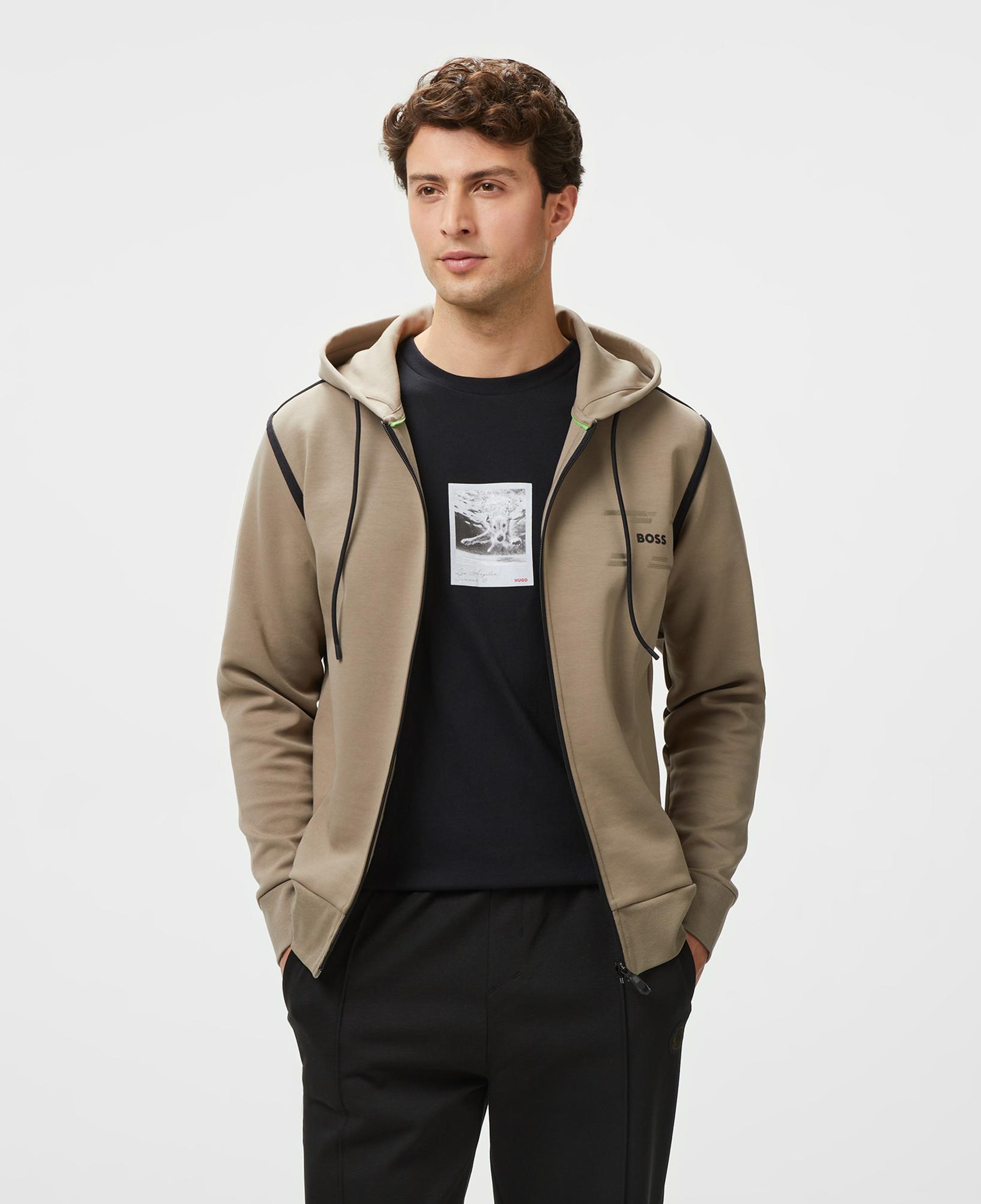 Boss Saggy Tape Erkek Yeşil Sweatshirt