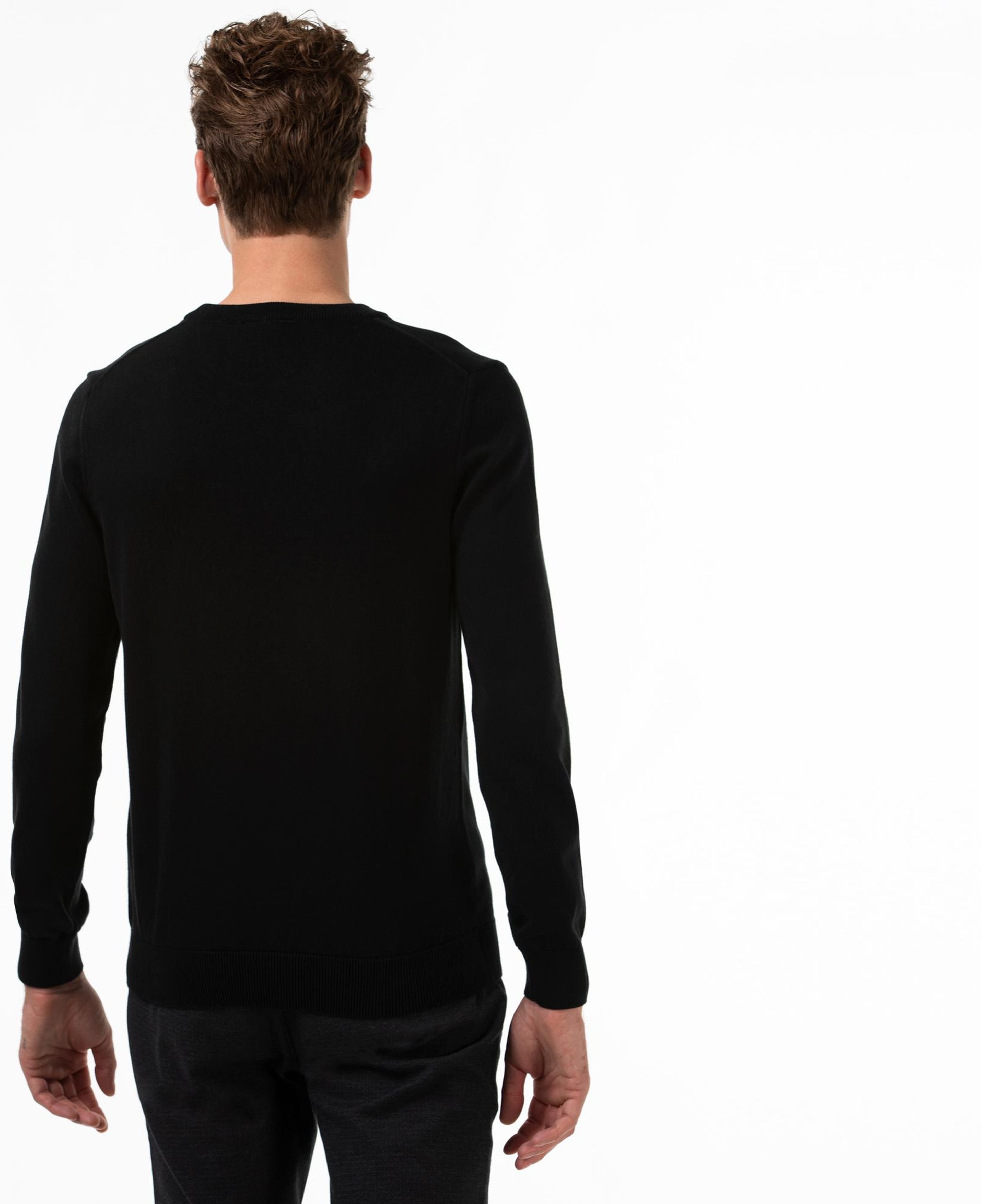 Lacoste Erkek Regular Fit Bisiklet Yaka Siyah Kazak