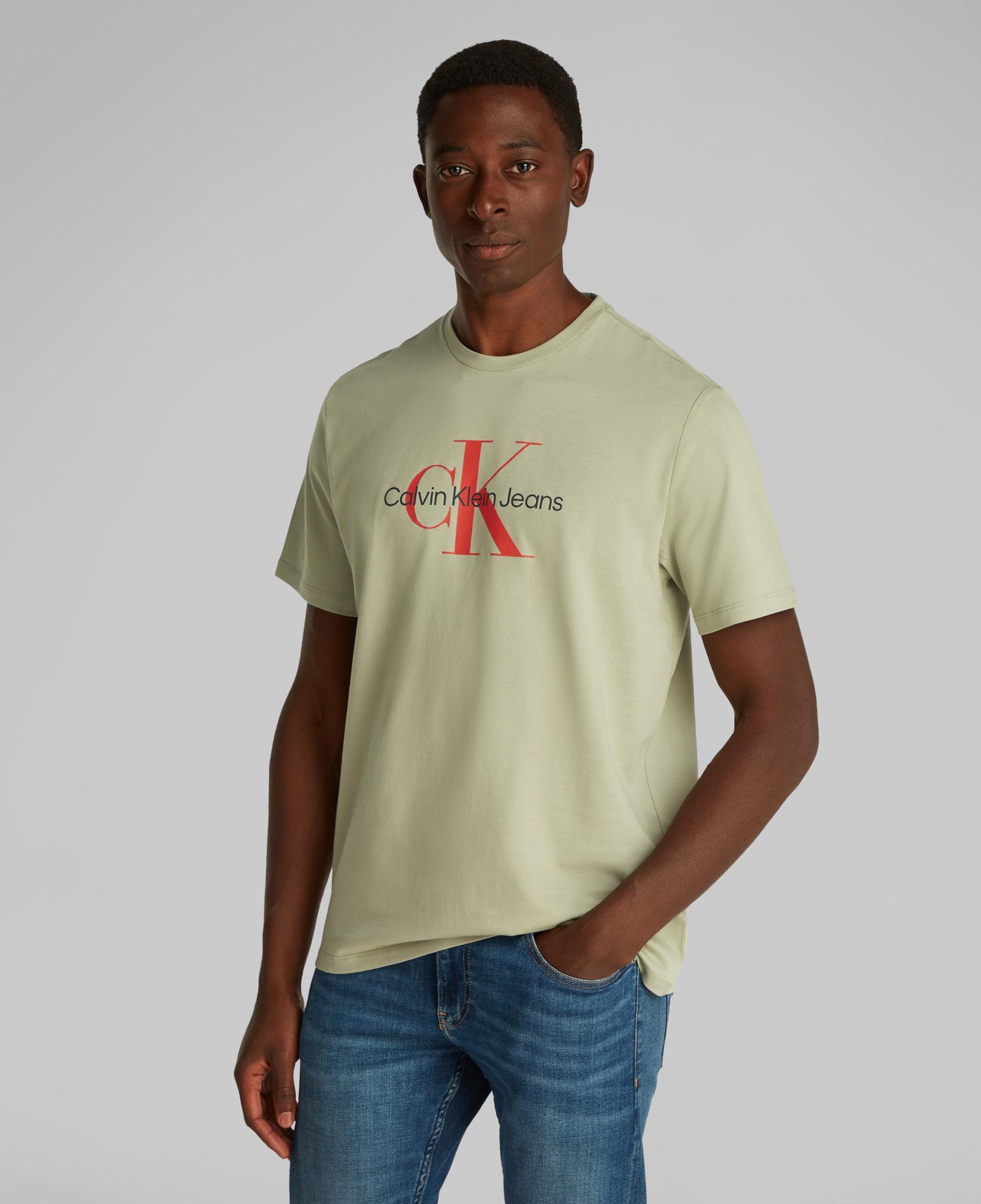 Calvin Klein Hero Monogram Erkek Yeşil T-Shirt