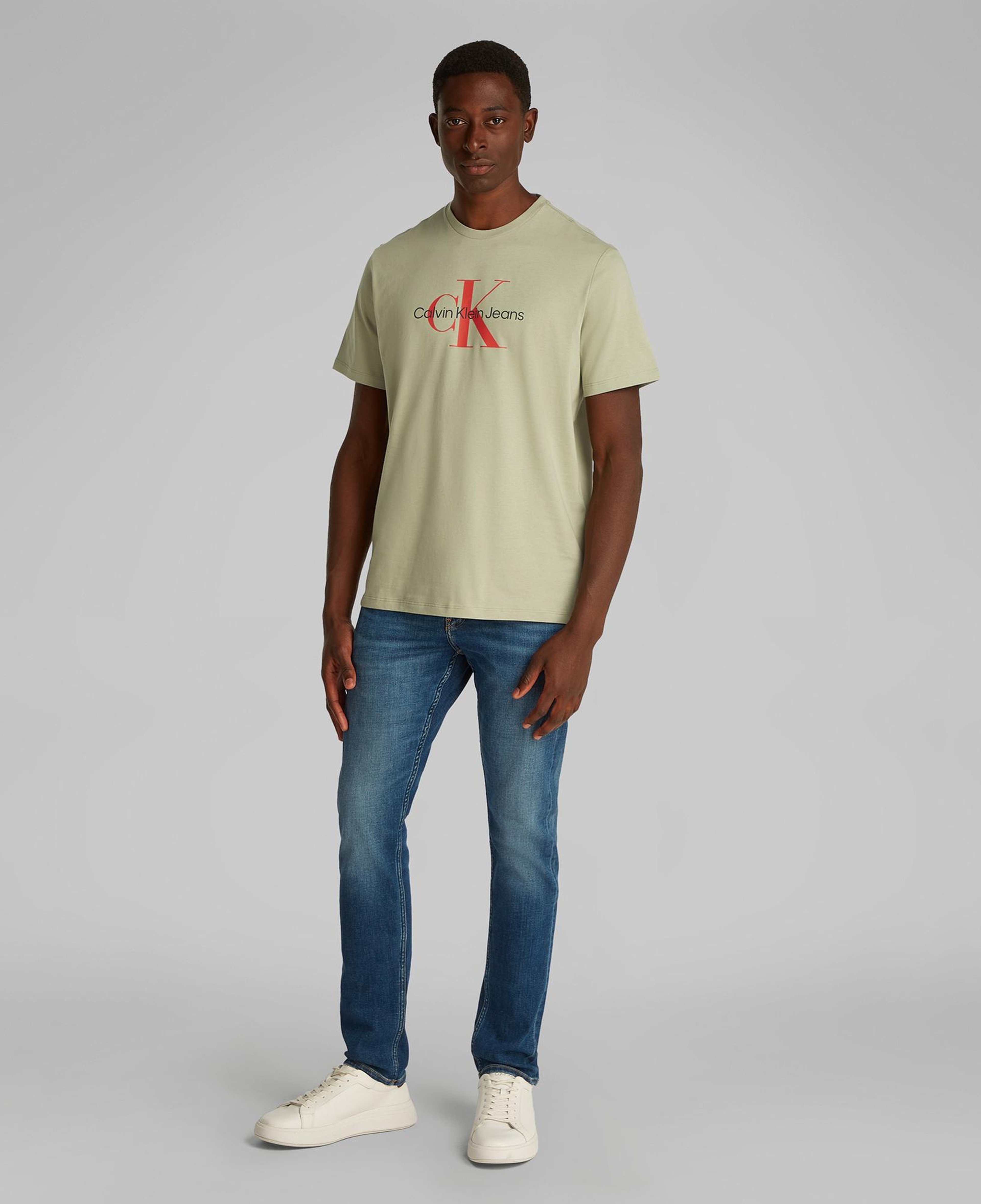 Calvin Klein Hero Monogram Erkek Yeşil T-Shirt