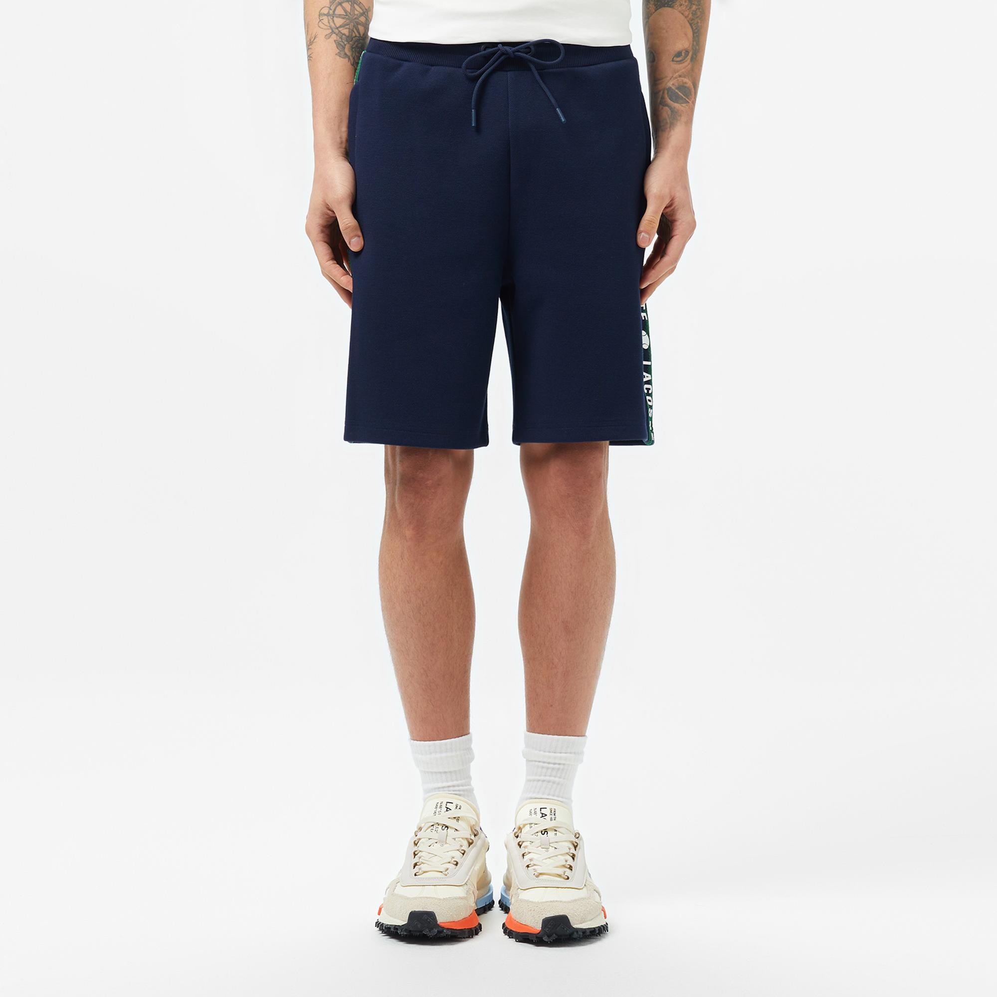 Lacoste Erkek Regular Fit Baskılı Lacivert Şort