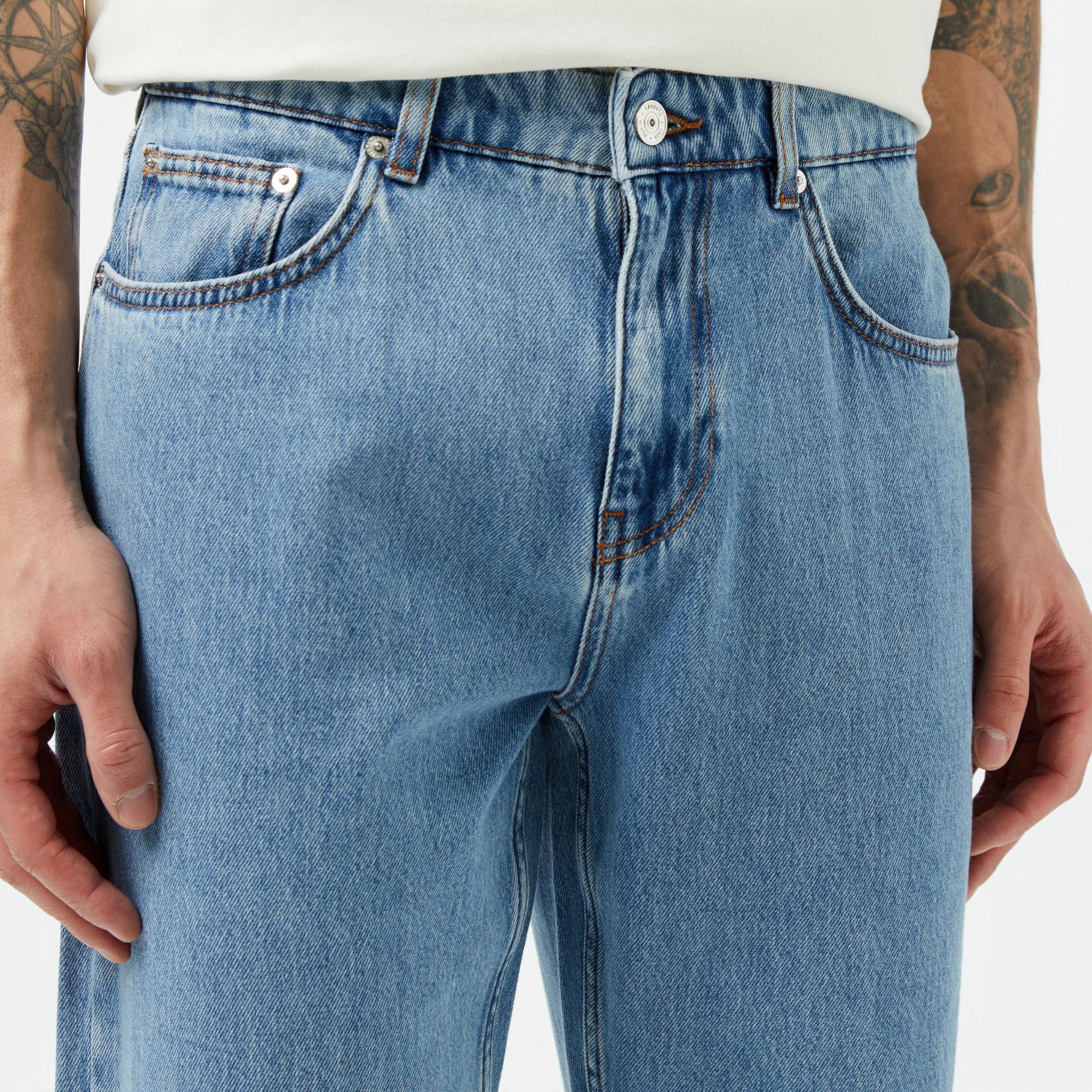 Lacoste Erkek Açık Mavi Jean Pantolon