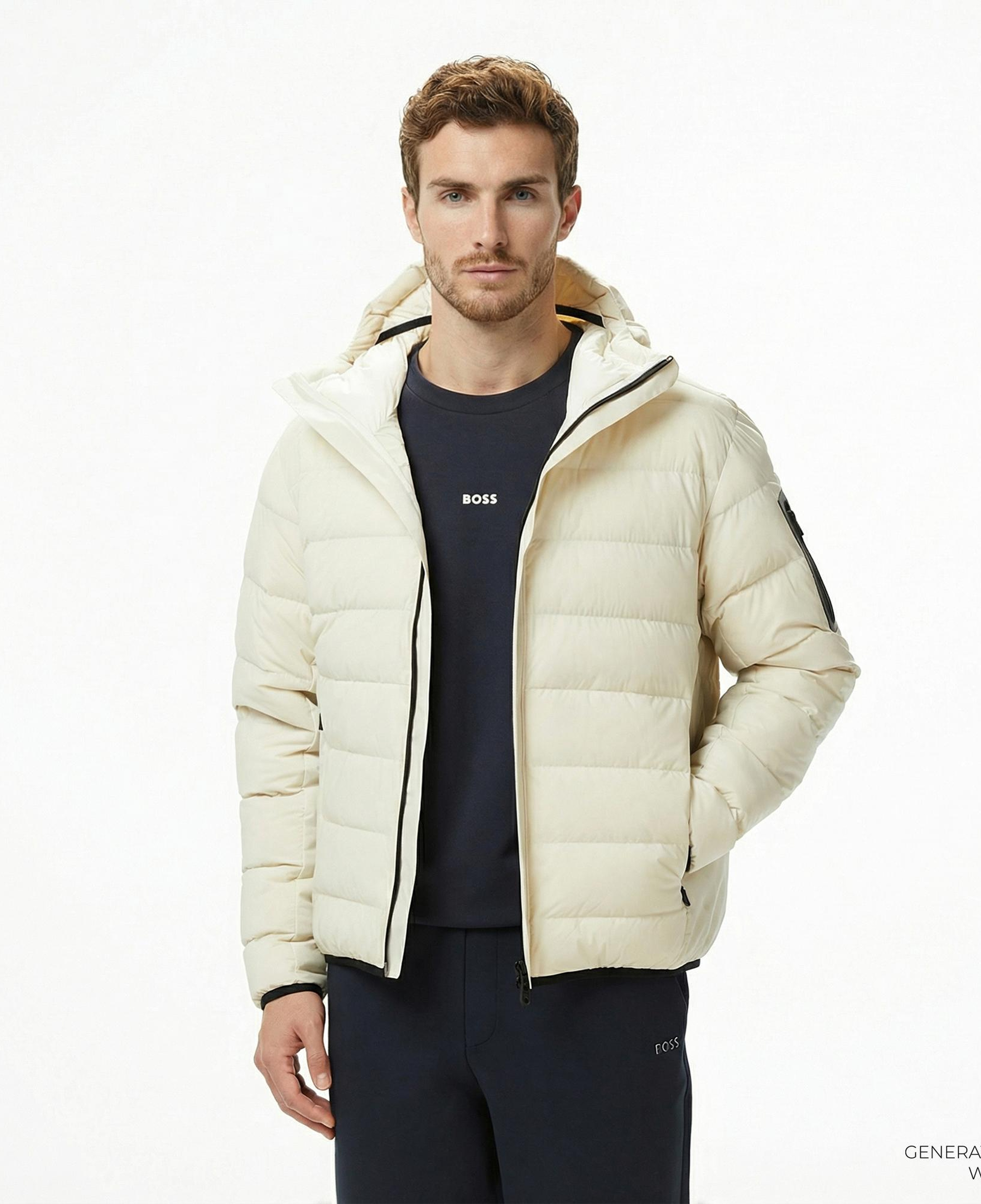 Boss Riplite Erkek Beyaz Mont