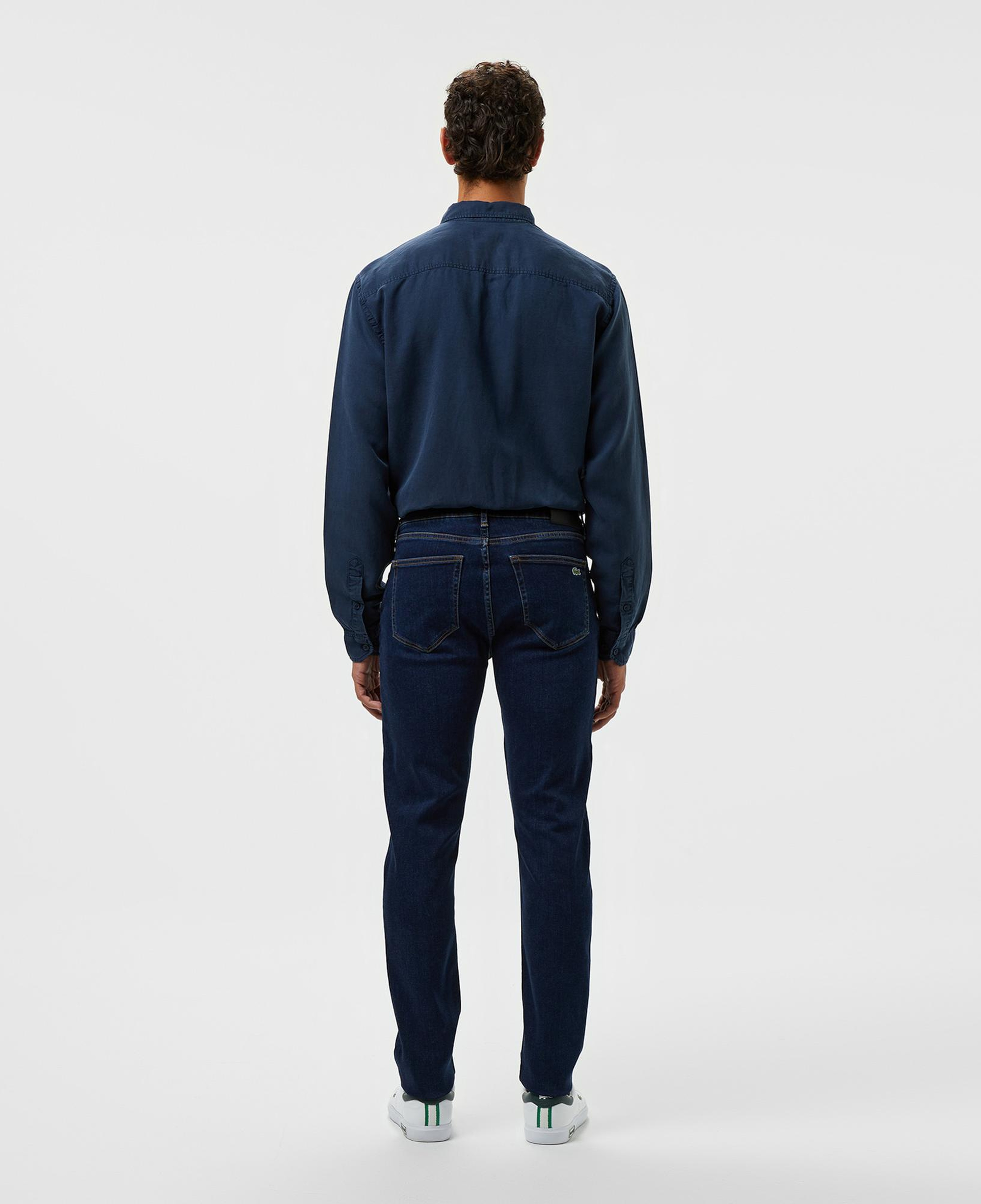 Lacoste Erkek Slim Fit Koyu Mavi Jean Pantolon