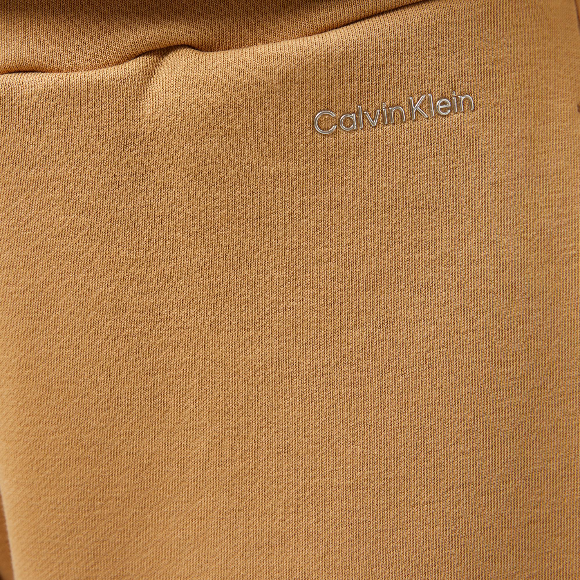 Calvin Klein Nano Logo Relaxed Kadın Kahverengi Eşofman Altı