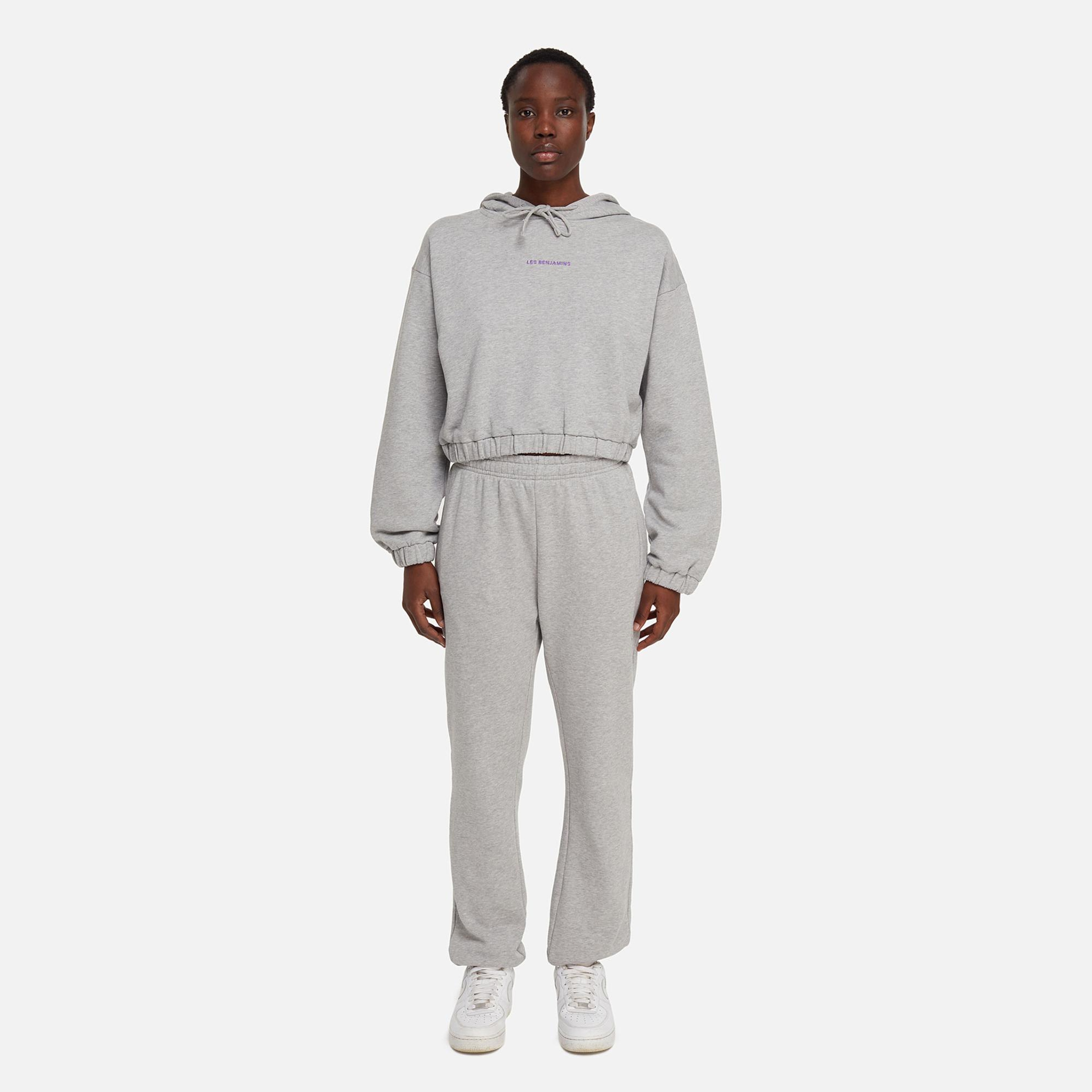 Les Benjamins Core Kadın Gri Hoodie