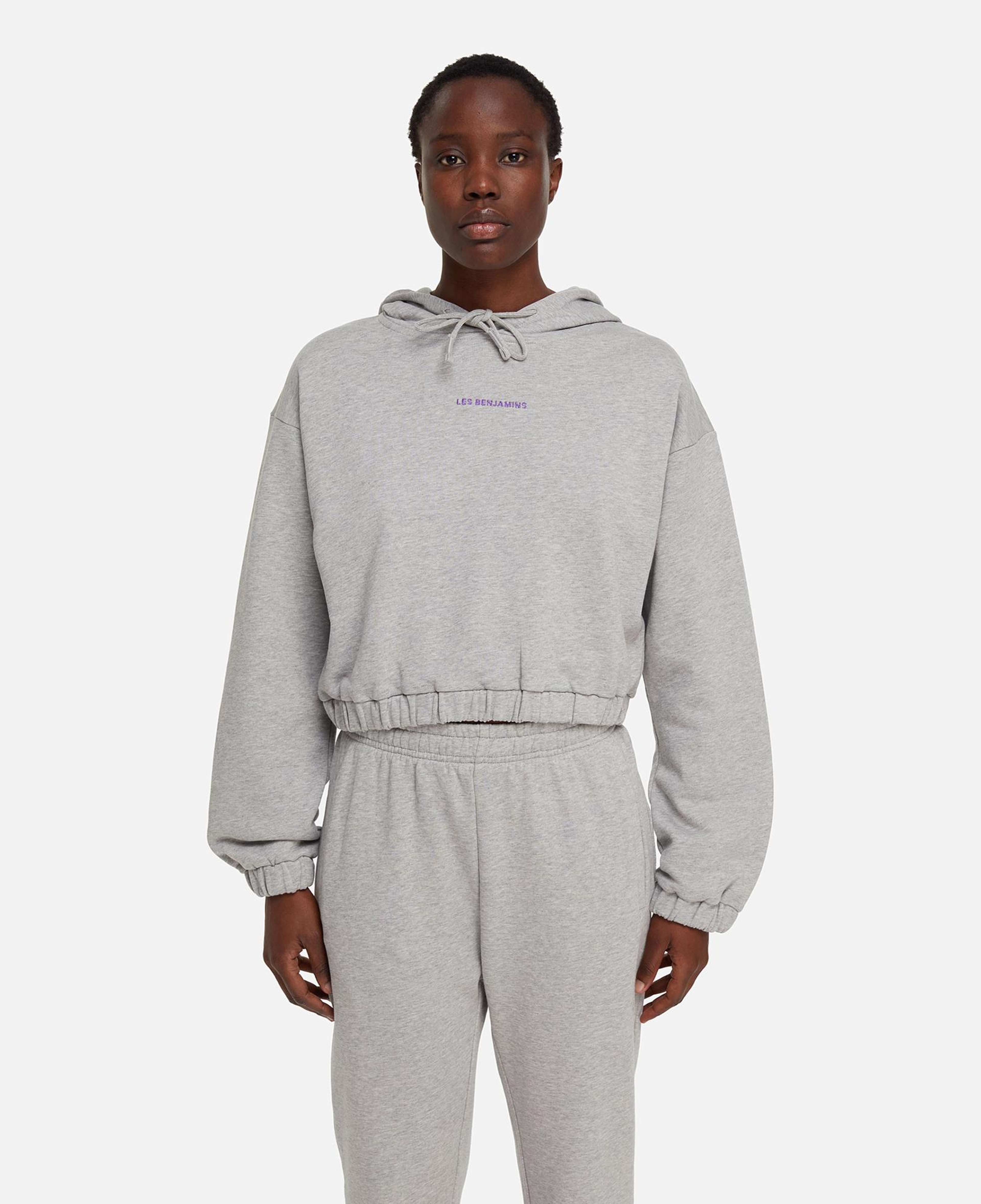 Les Benjamins Core Kadın Gri Hoodie