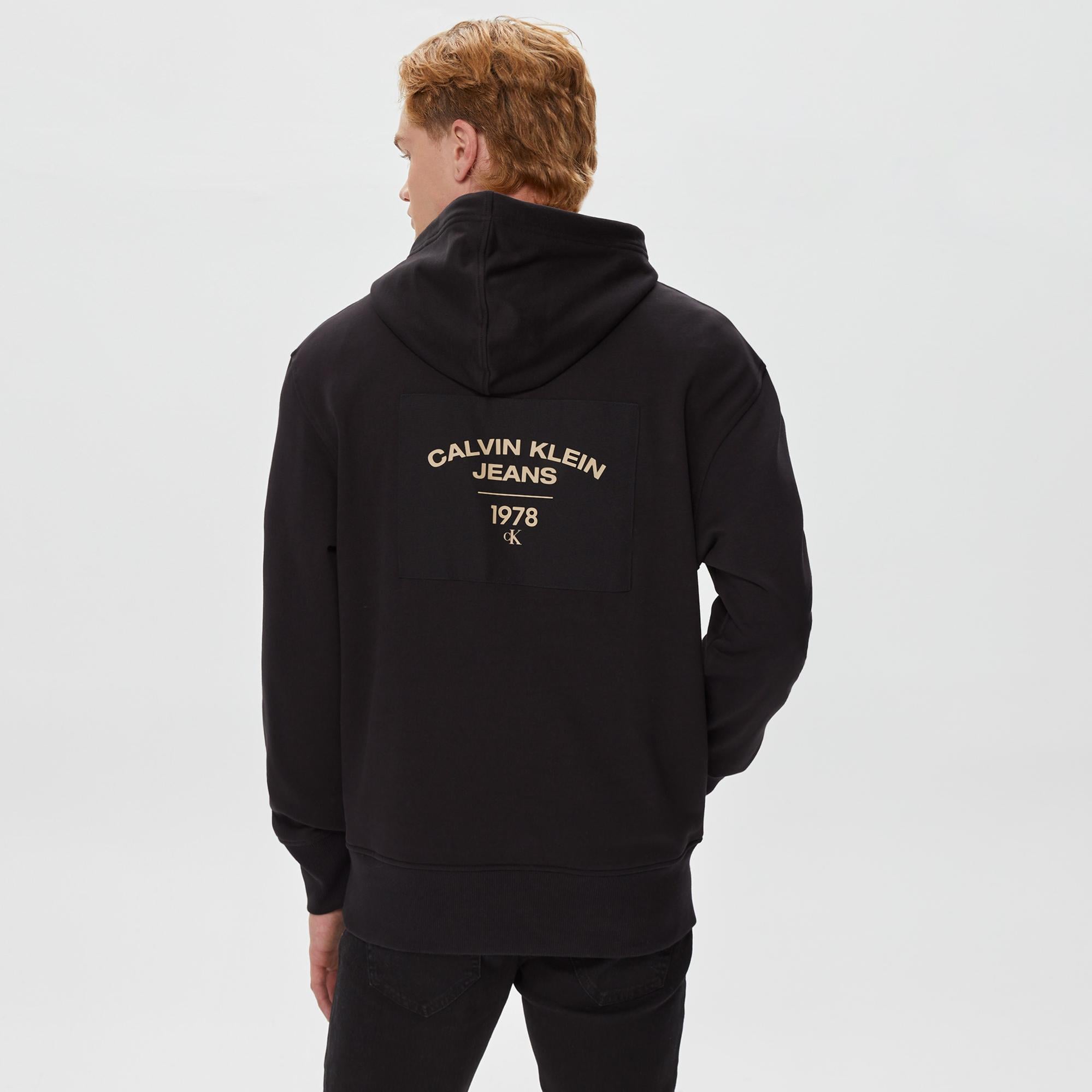 Calvin Klein Canvas Curve Graphic Siyah Erkek Sweatshirt